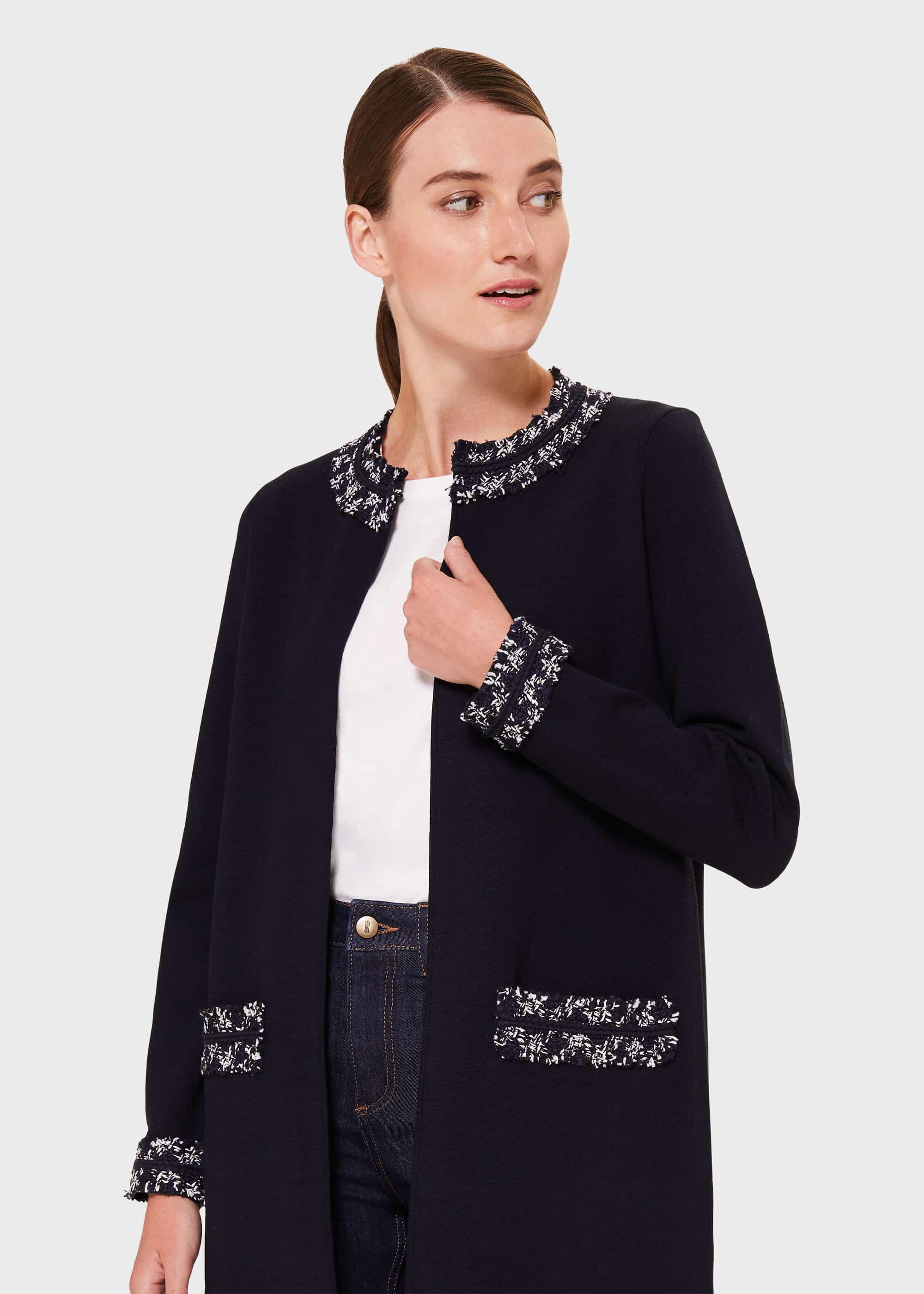 Hobbs Denim Frankie Coatigan in Navy 