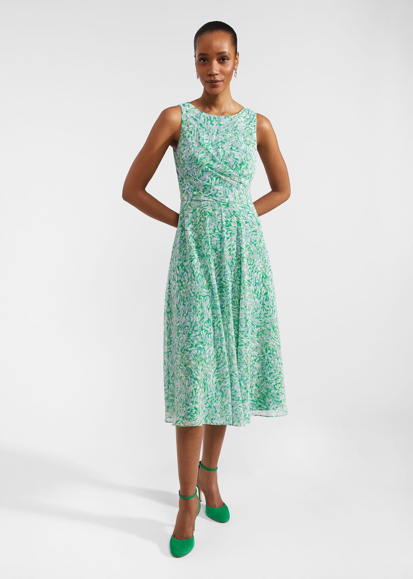 Hobbs green floral dress best sale