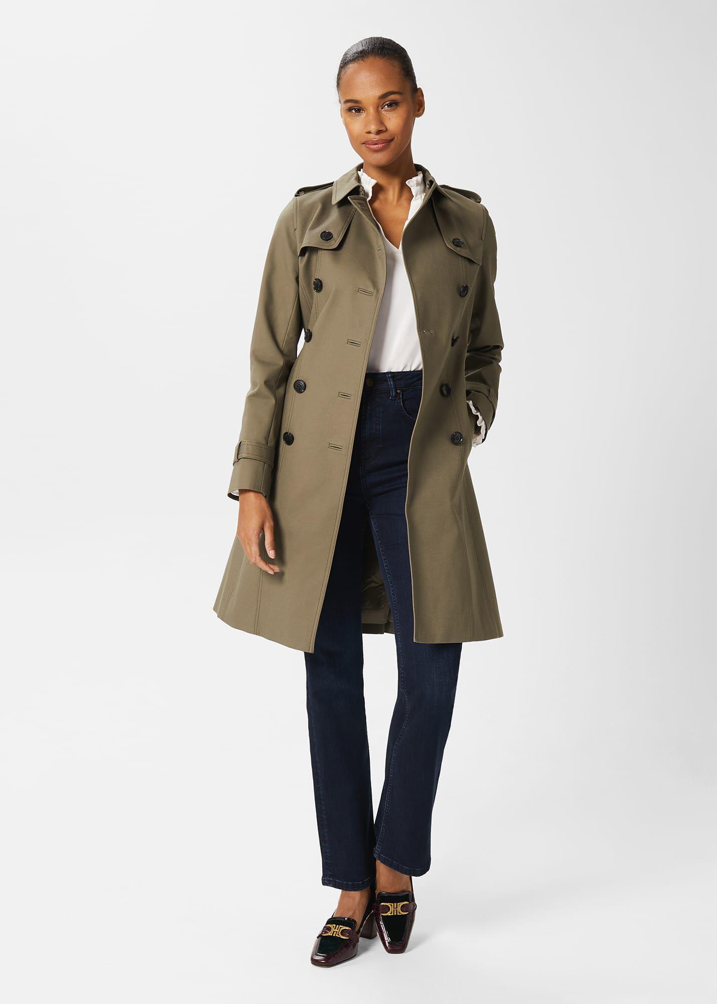 Hobbs Saskia Water Resistant Trench Coat in Green Lyst