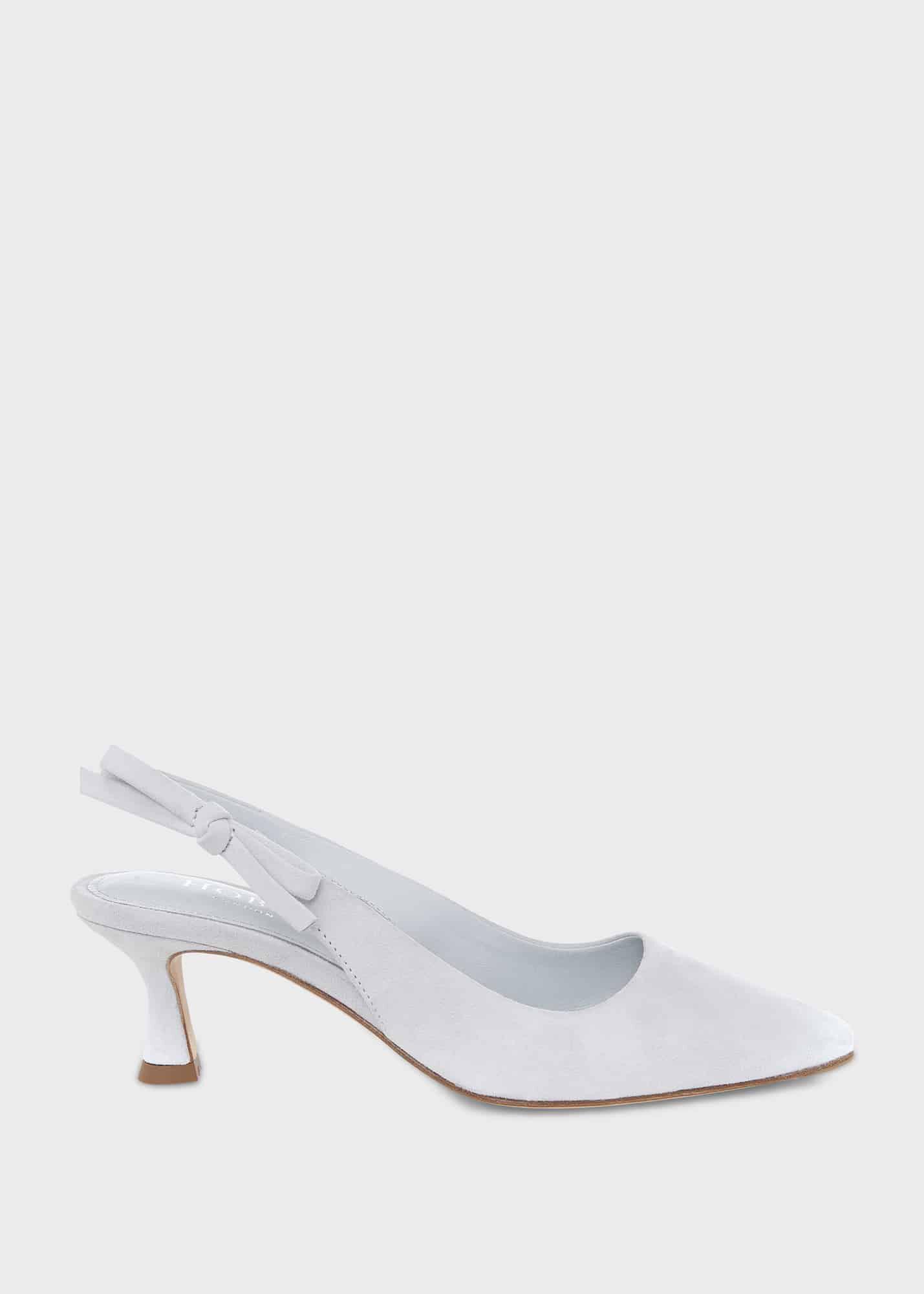 White sale slingback heels