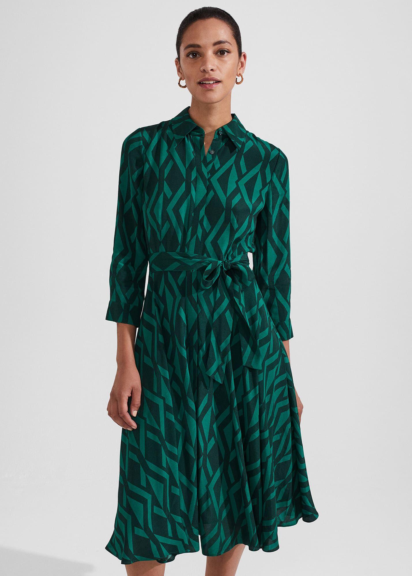 Hobbs green clearance dress