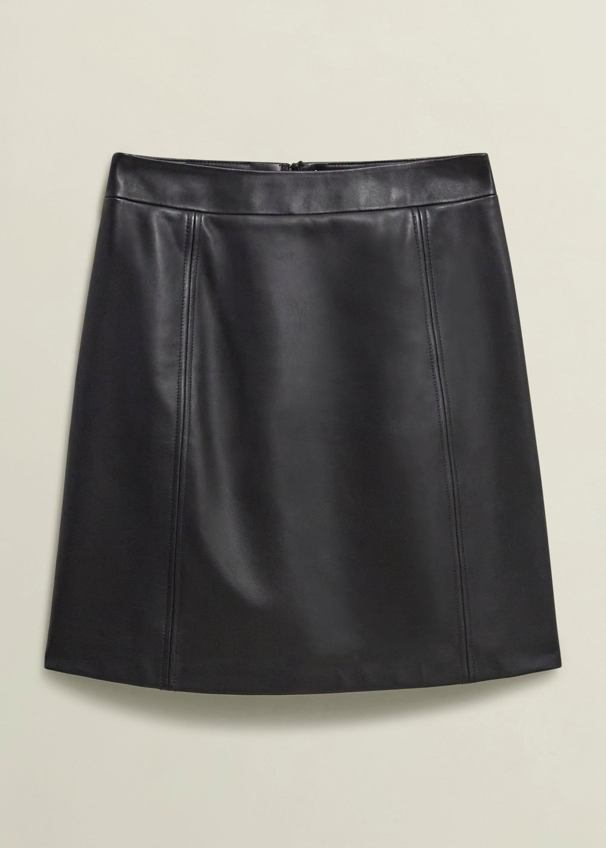 Hobbs Annabelle Leather Skirt in Black Lyst UK