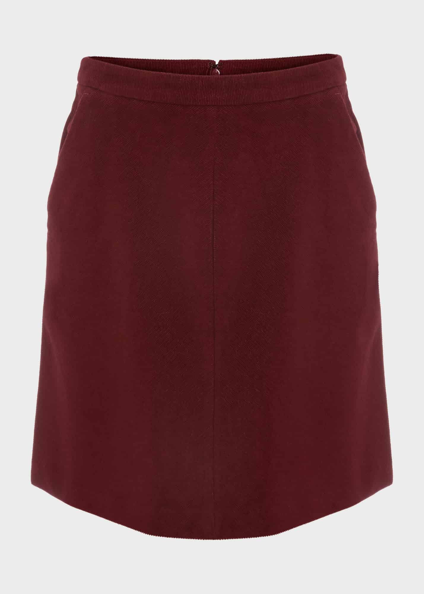 Hobbs hannah cord skirt red clearance