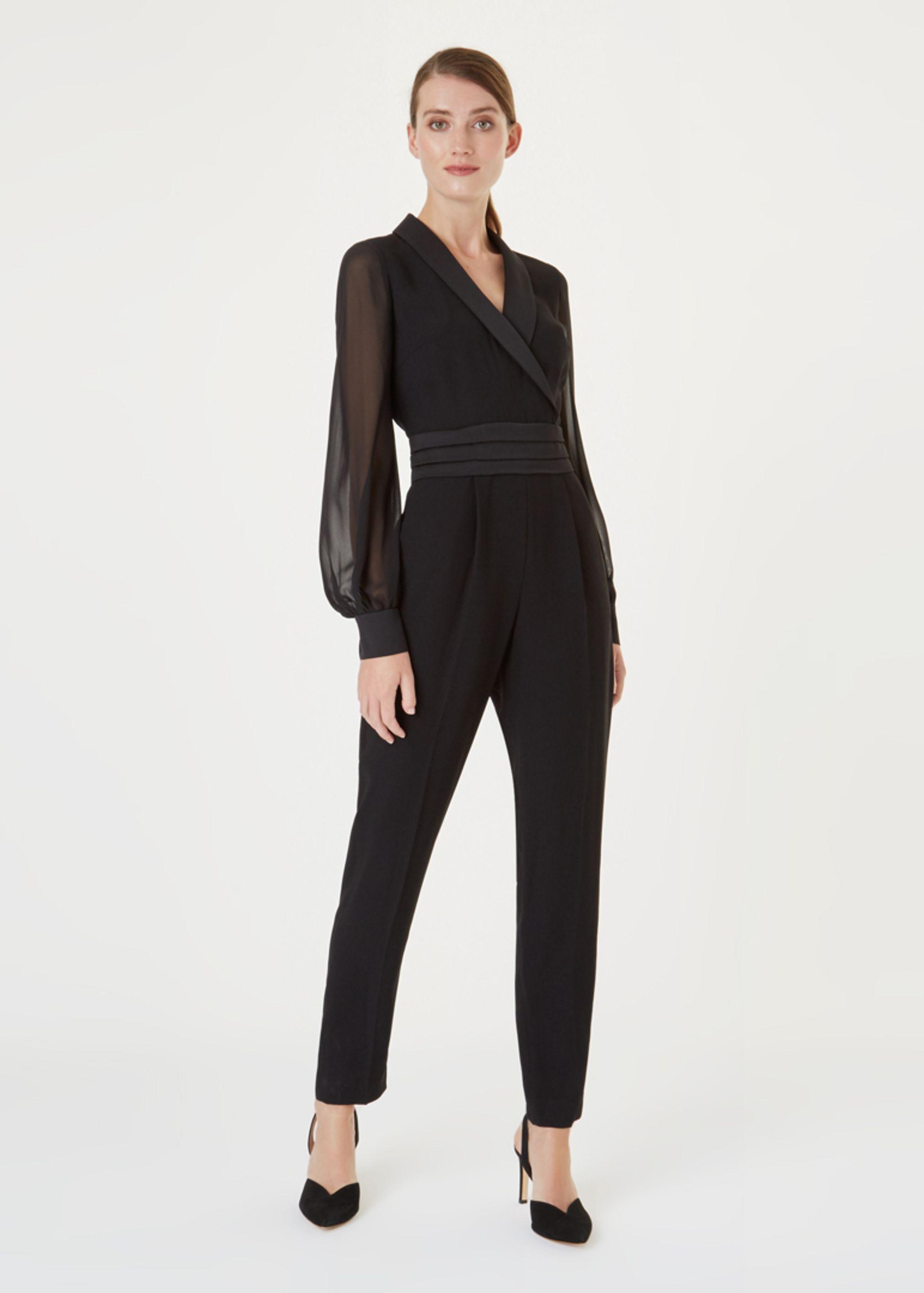 Hobbs Clementine Tux Jumpsuit in Black Lyst UK