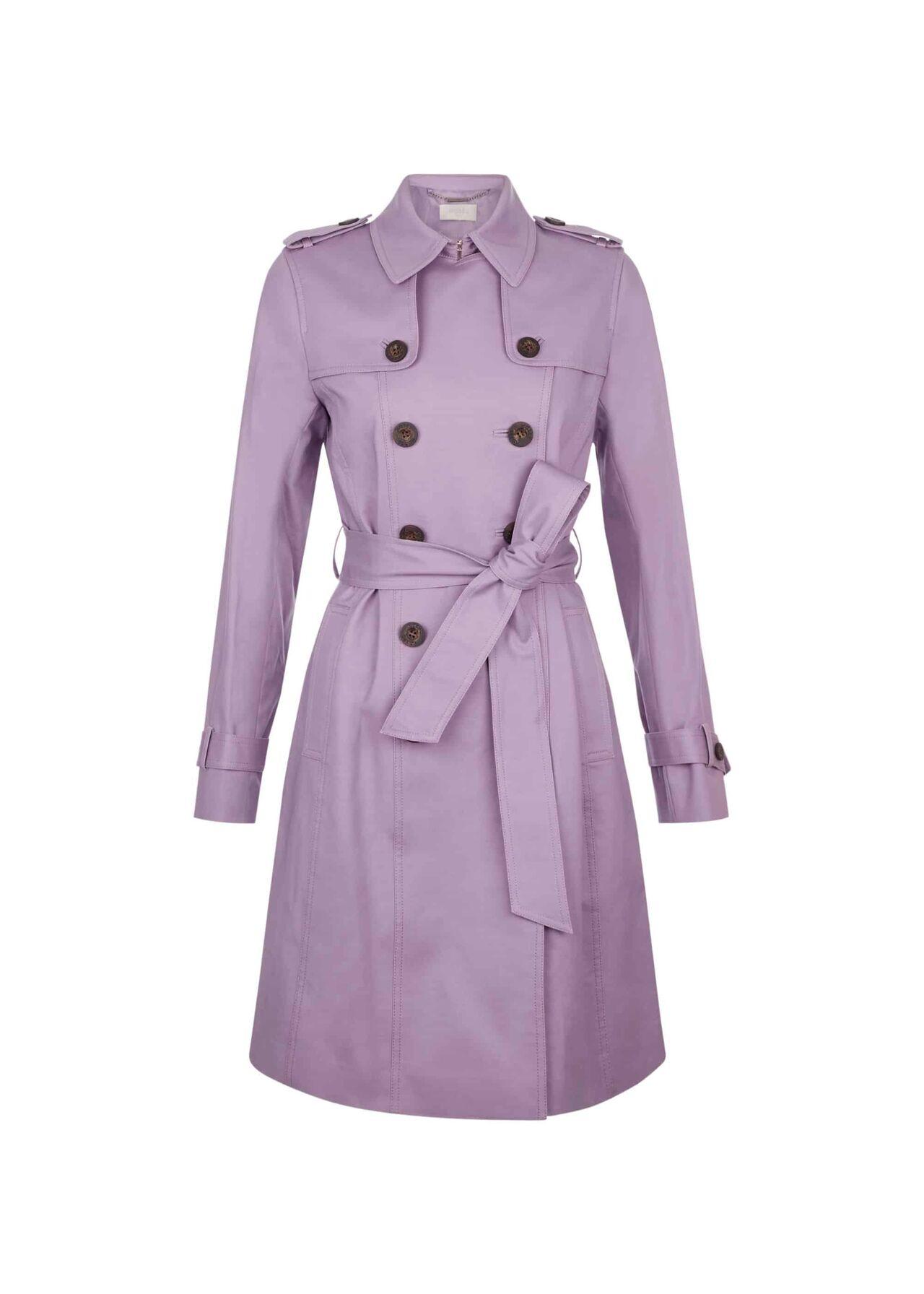 Hobbs Cotton London Saskia Trench Coat in Lilac (Purple) - Lyst