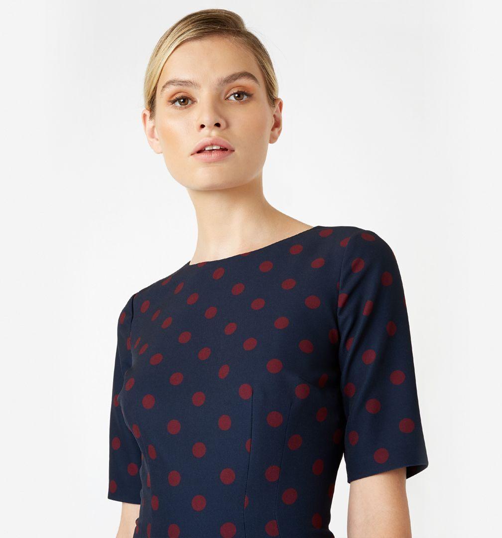 hobbs astraea spot dress