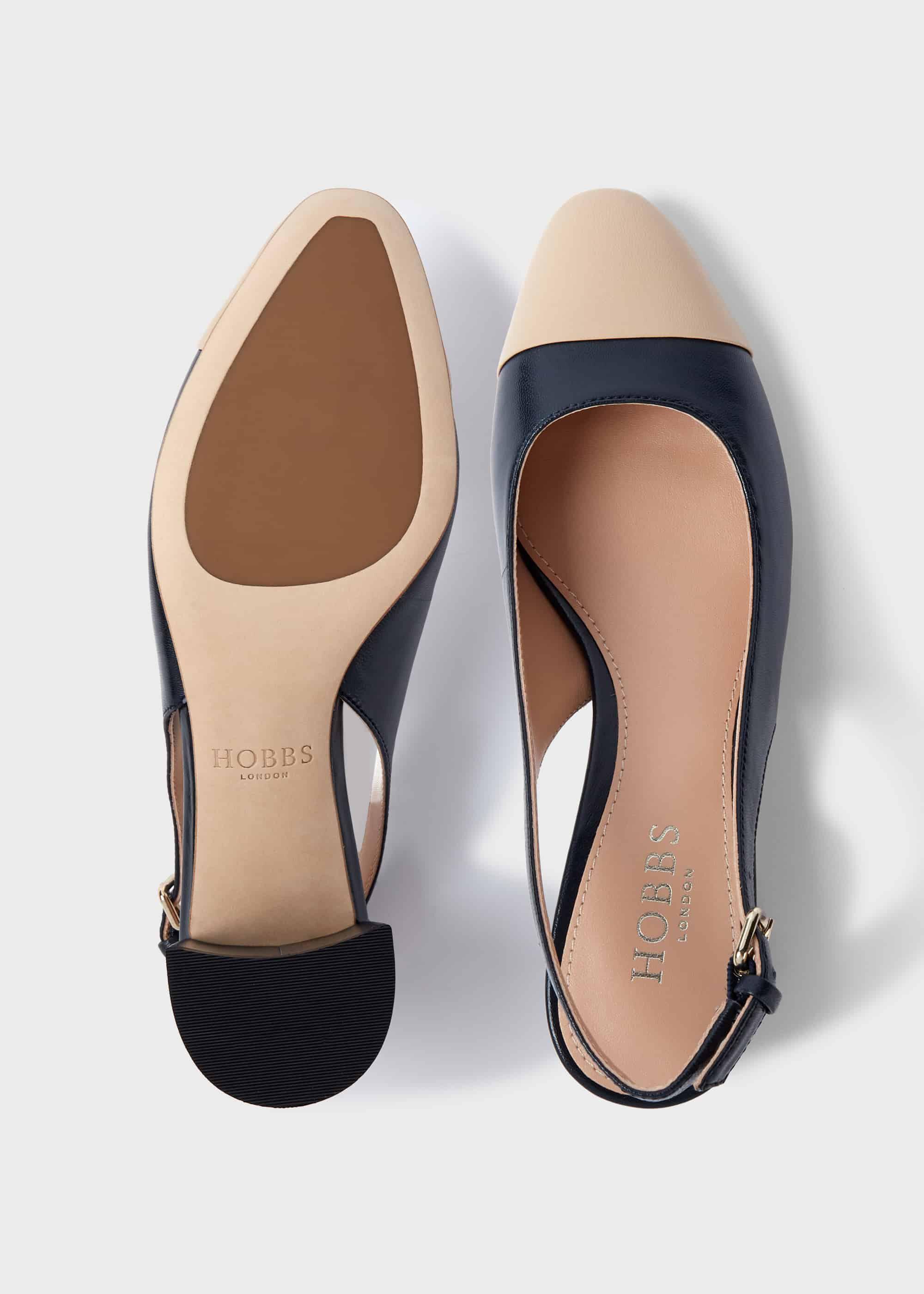 Hobbs Emily Leather Block Heel 