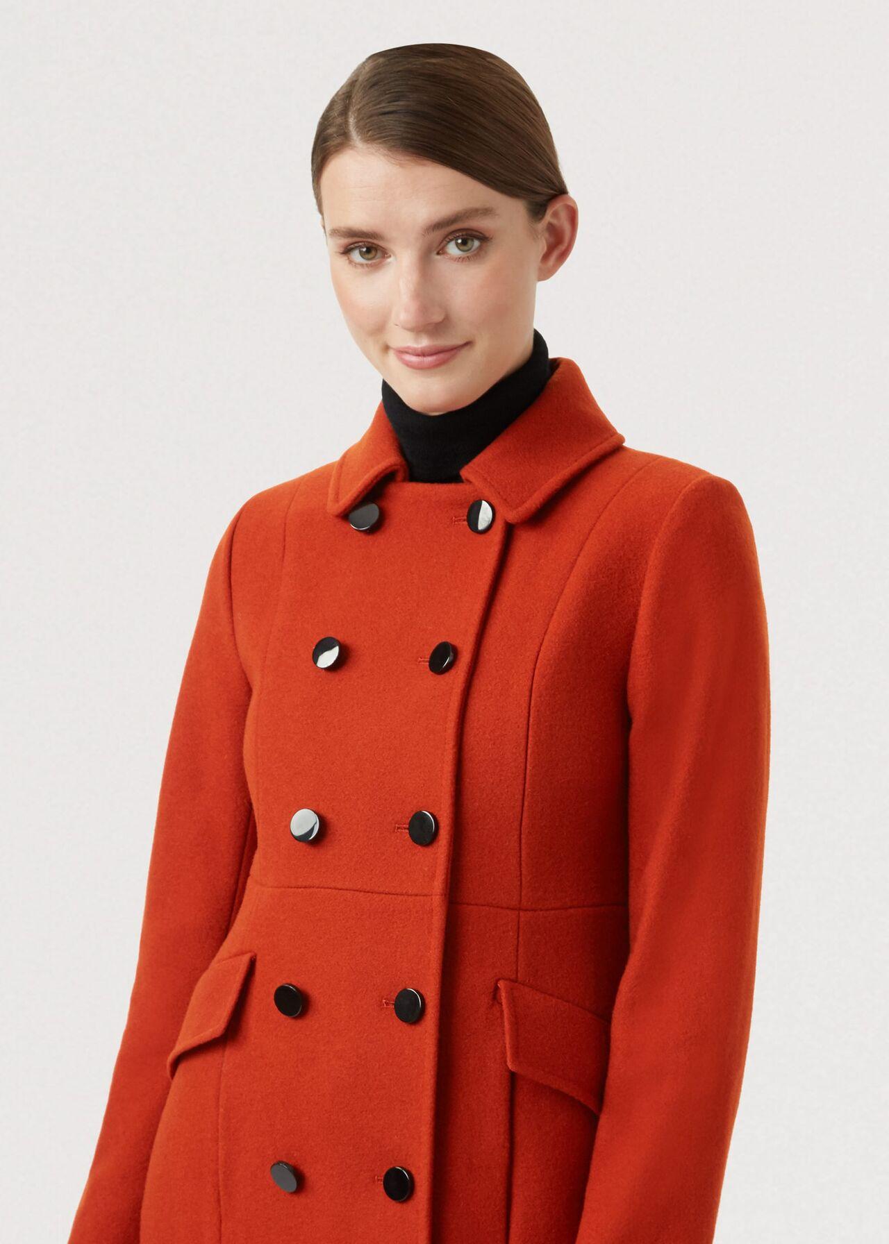 Hobbs Dorothea Wool Blend Coat In Red Save 60 Lyst | Free Hot Nude Porn ...
