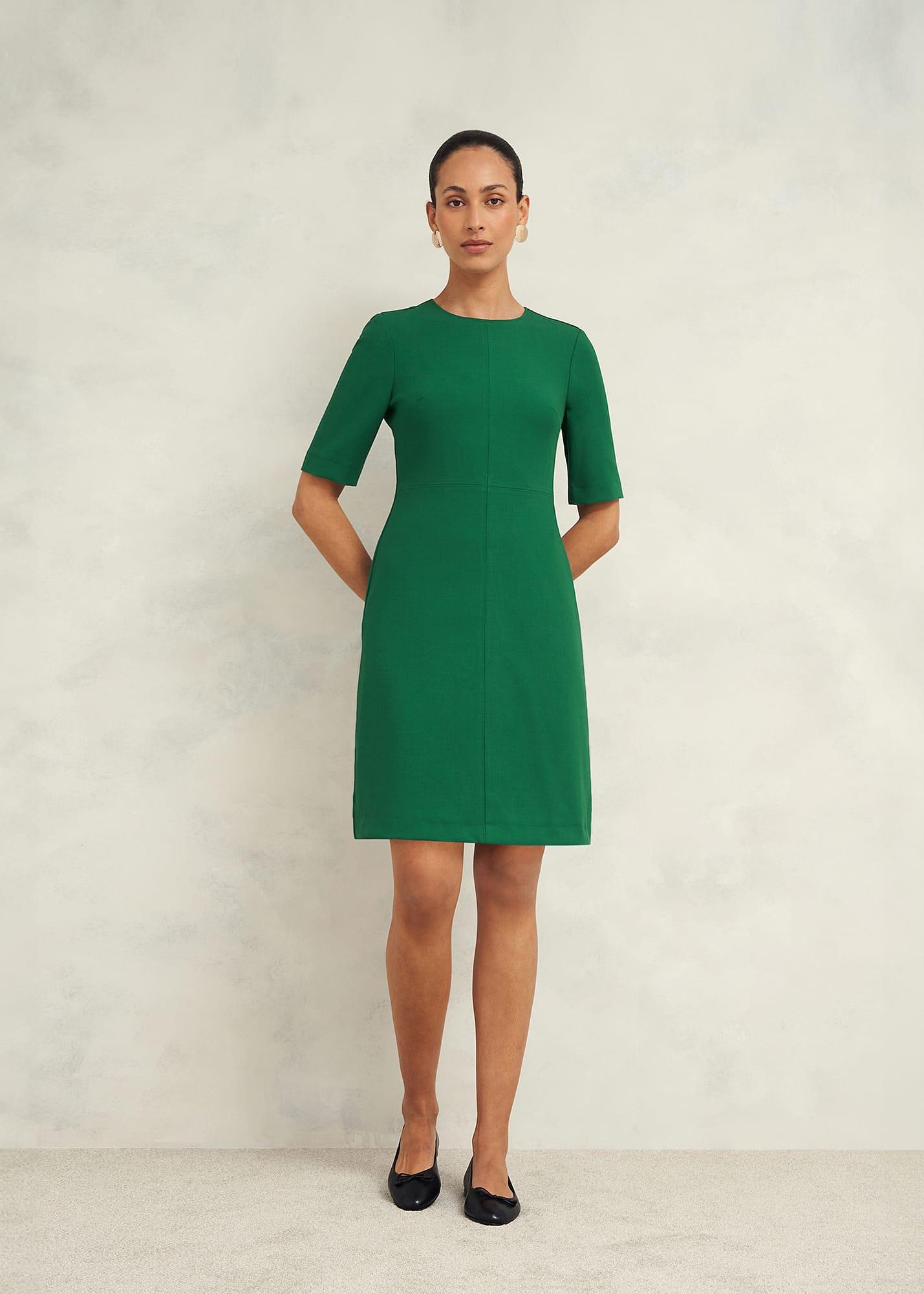 Hobbs Alana A Line Dress in Green Lyst UK