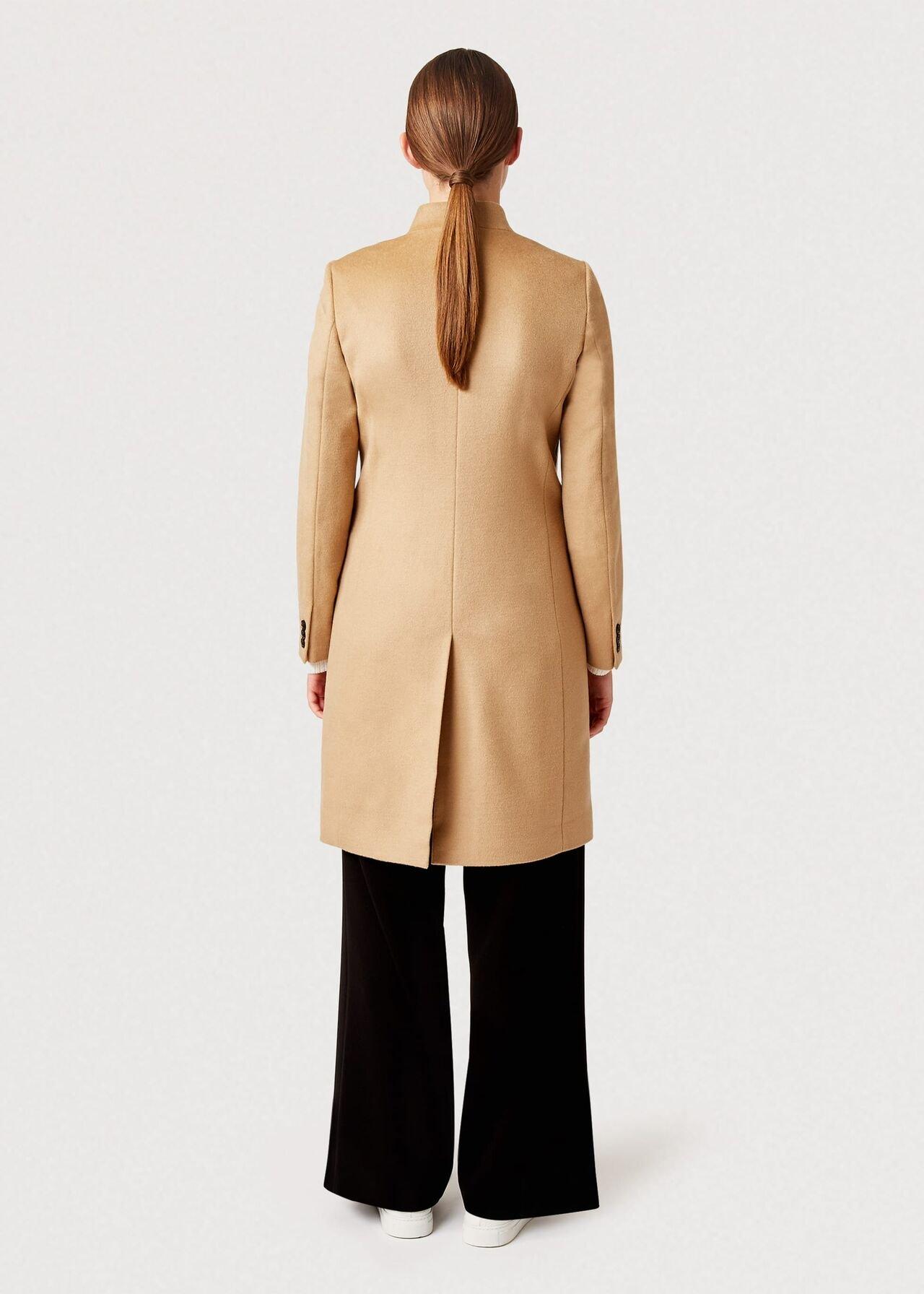 Hobbs Tilda Wool Revere Coat in Camel (Natural) - Lyst
