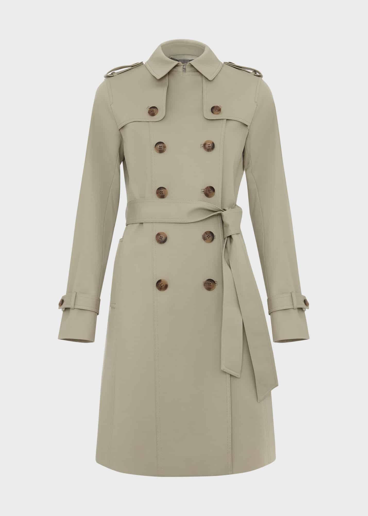 Hobbs Petite Saskia Shower Resistant Trench Coat in Natural Lyst UK