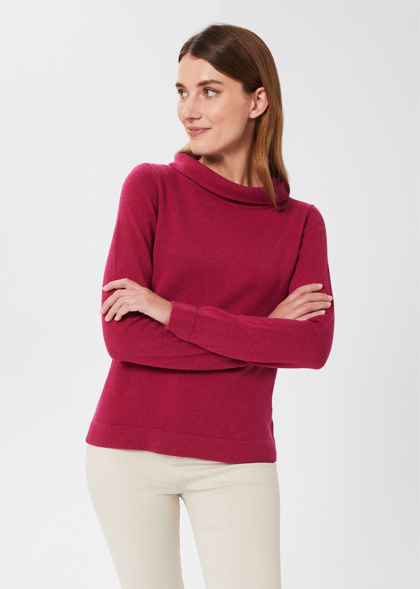 Hobbs Audrey Wool Cashmere Jumper in Red Lyst UK