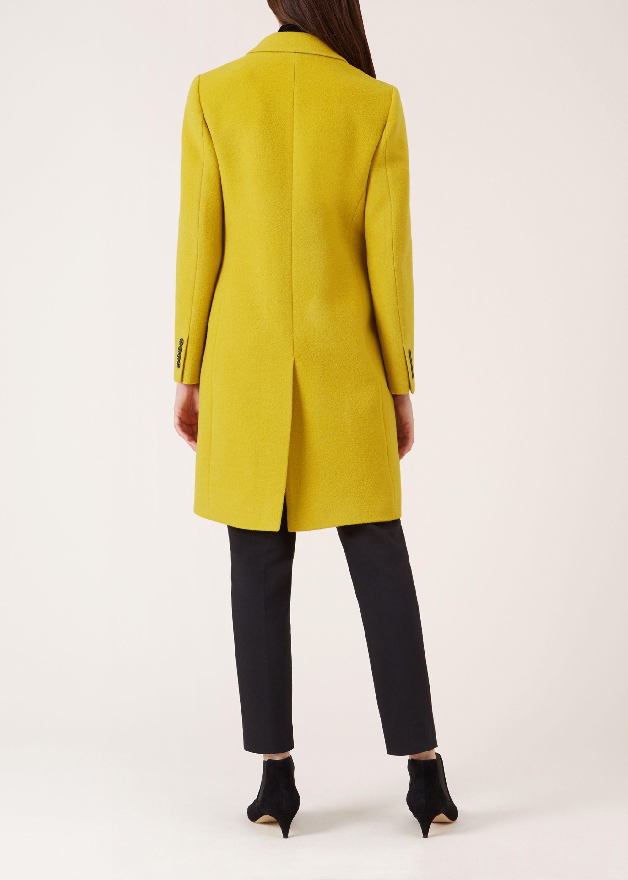 hobbs yellow coat