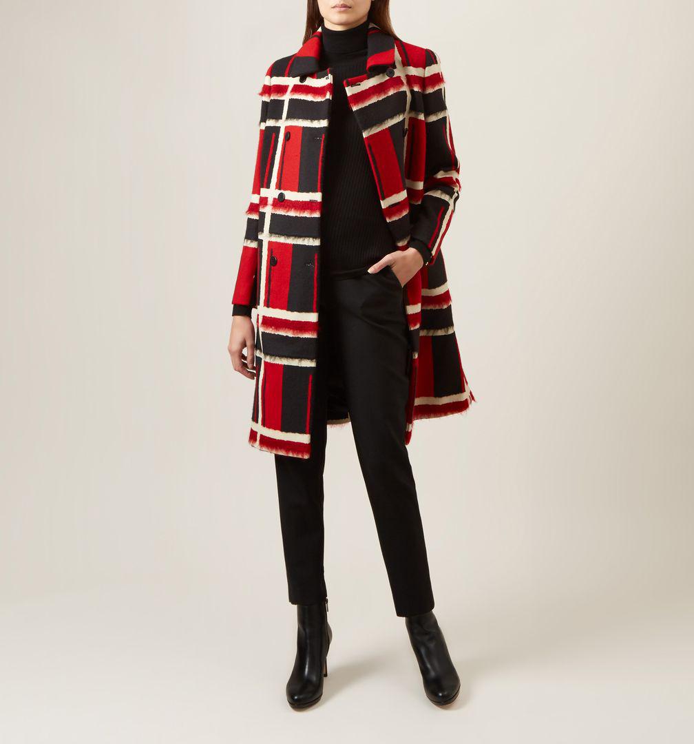 hobbs checked coat