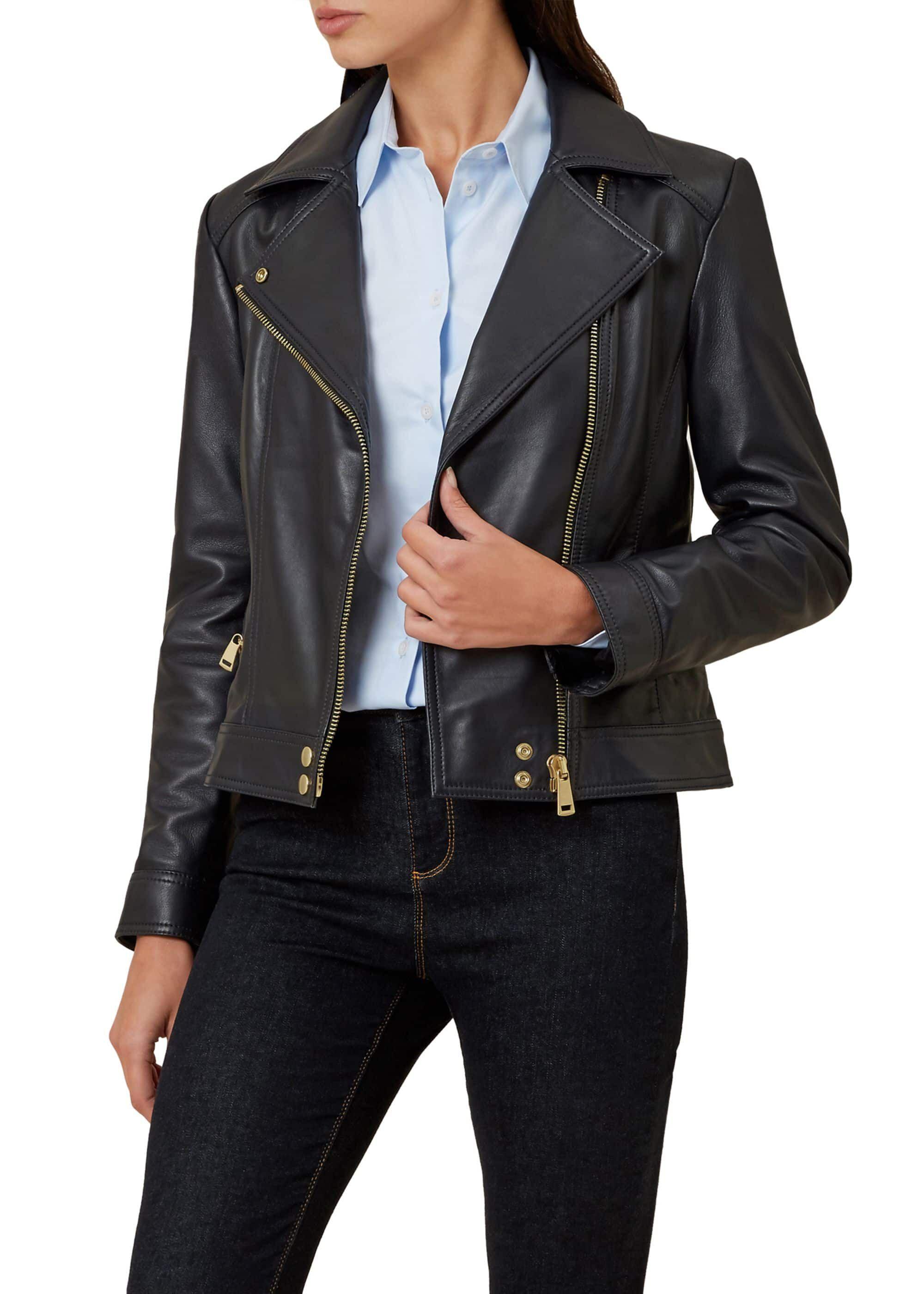 royal blue leather jacket