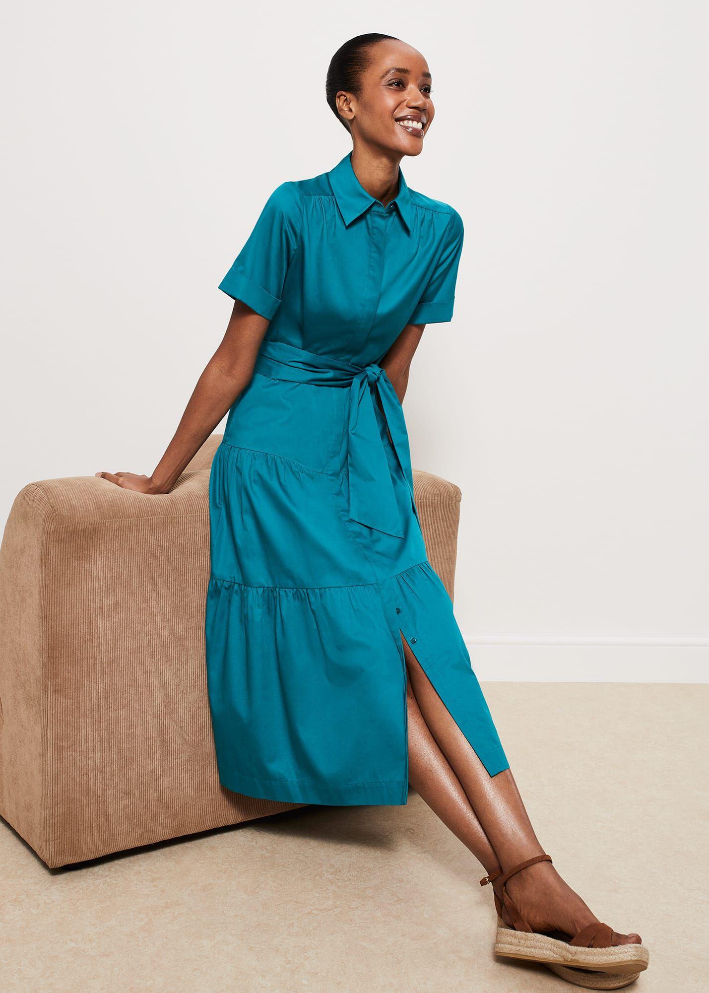 Hobbs lois top dress green