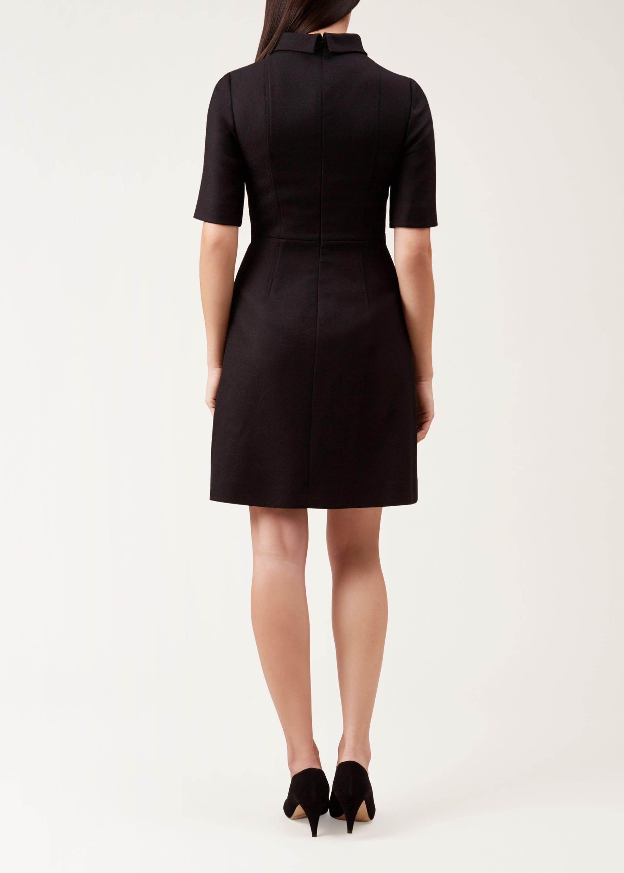 Hobbs Katie Wool Blend Dress in Black Lyst