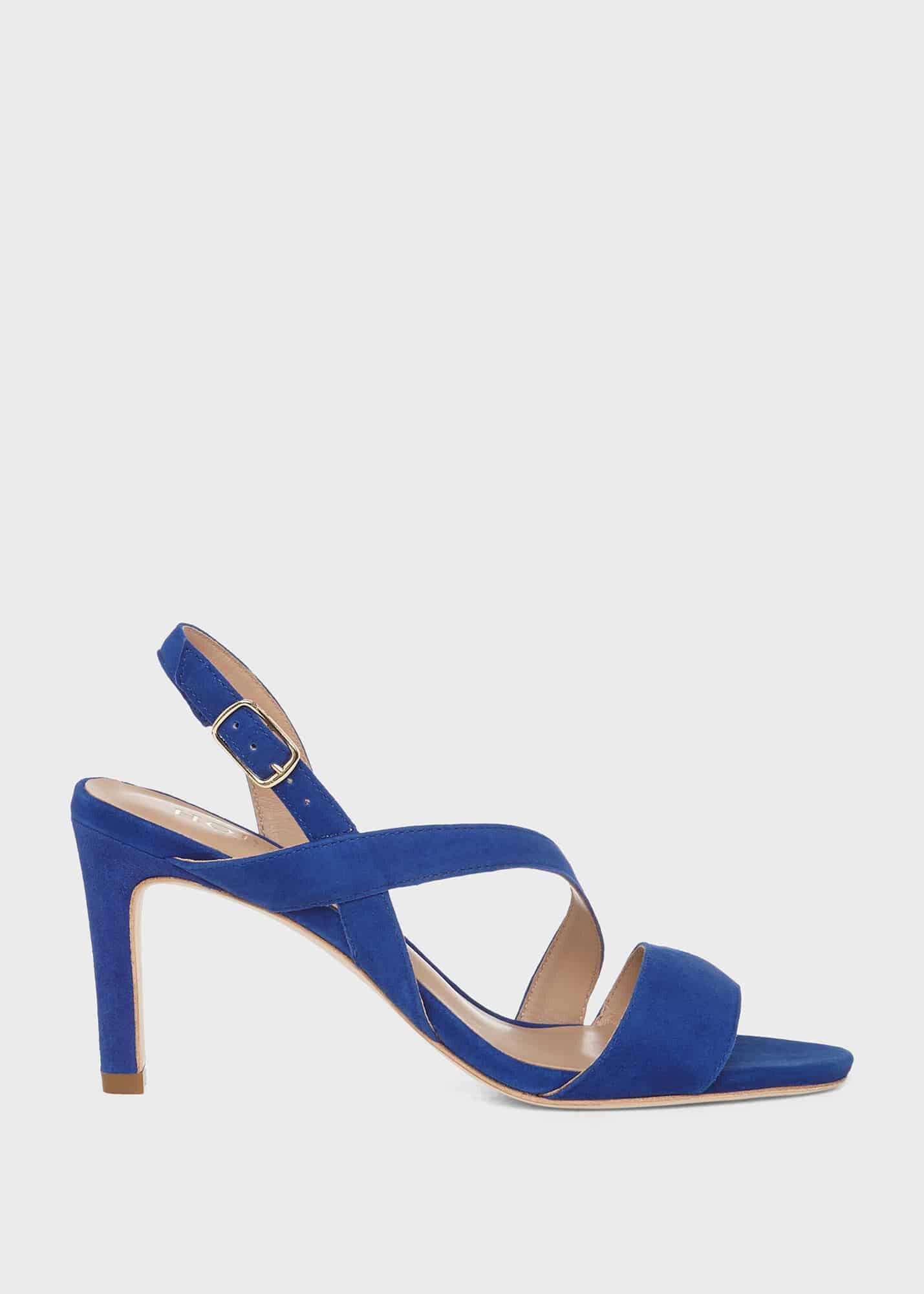 Hobbs Mila Suede Sandals in Cobalt 