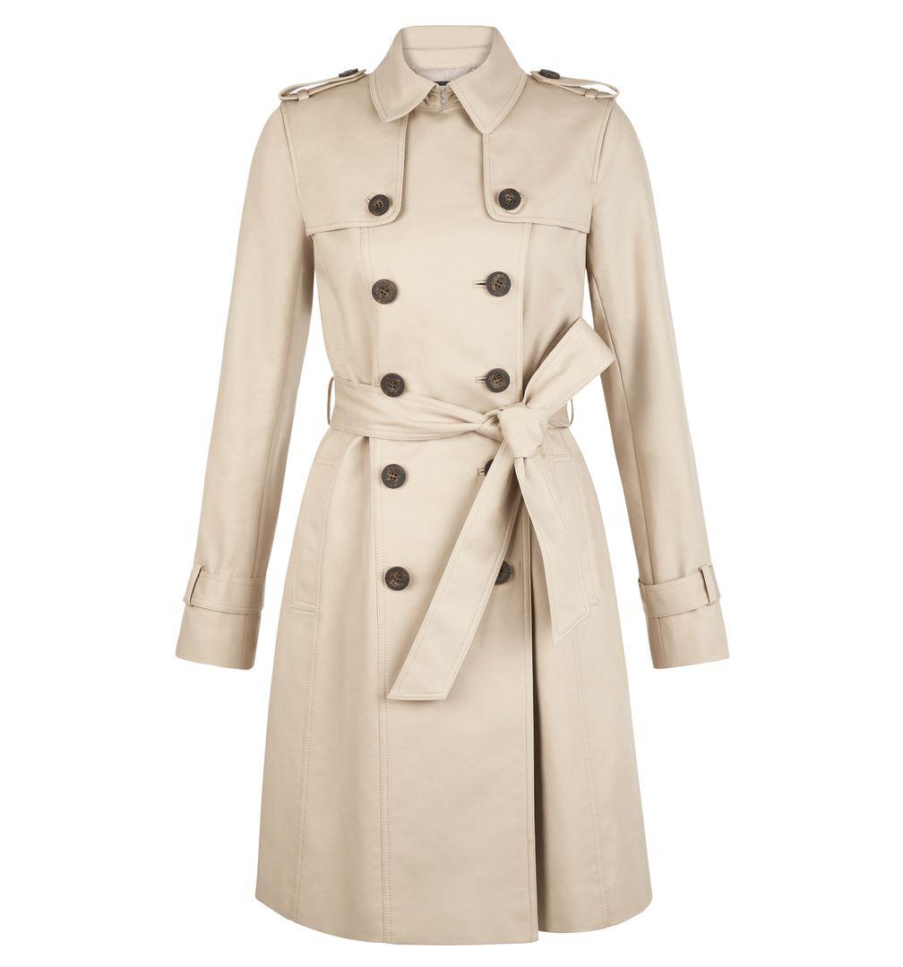 Hobbs Cotton Saskia Trench Coat in Clay (Natural) - Lyst