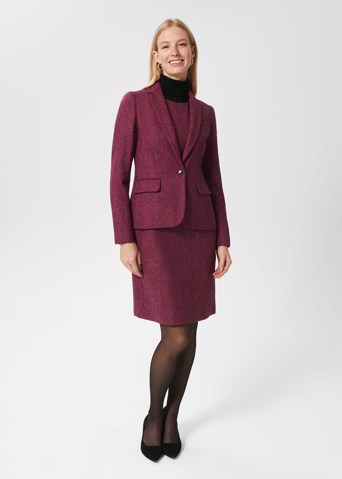 Hobbs Lucia Wool Dress in Red Lyst UK