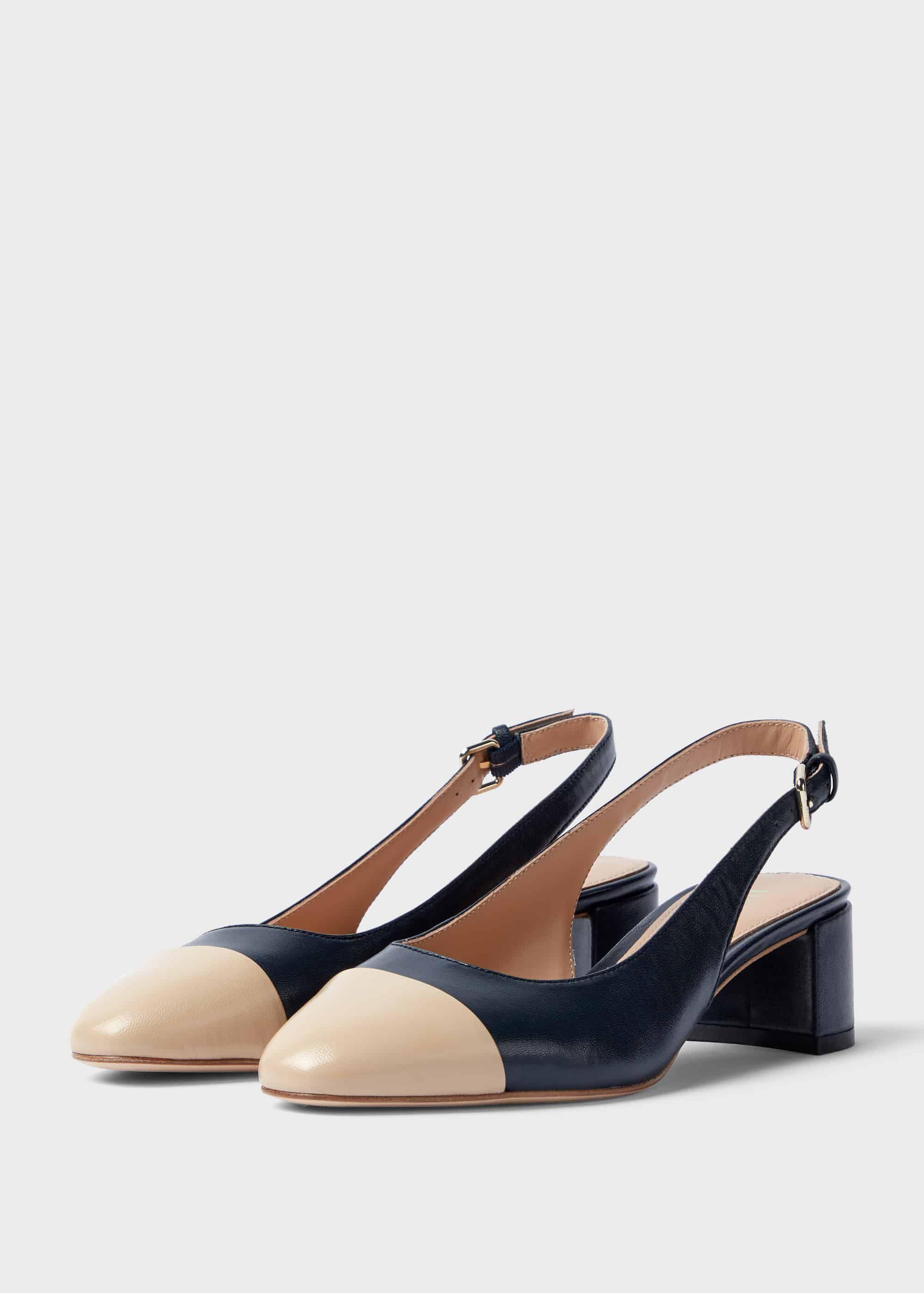 Hobbs Emily Leather Block Heel 