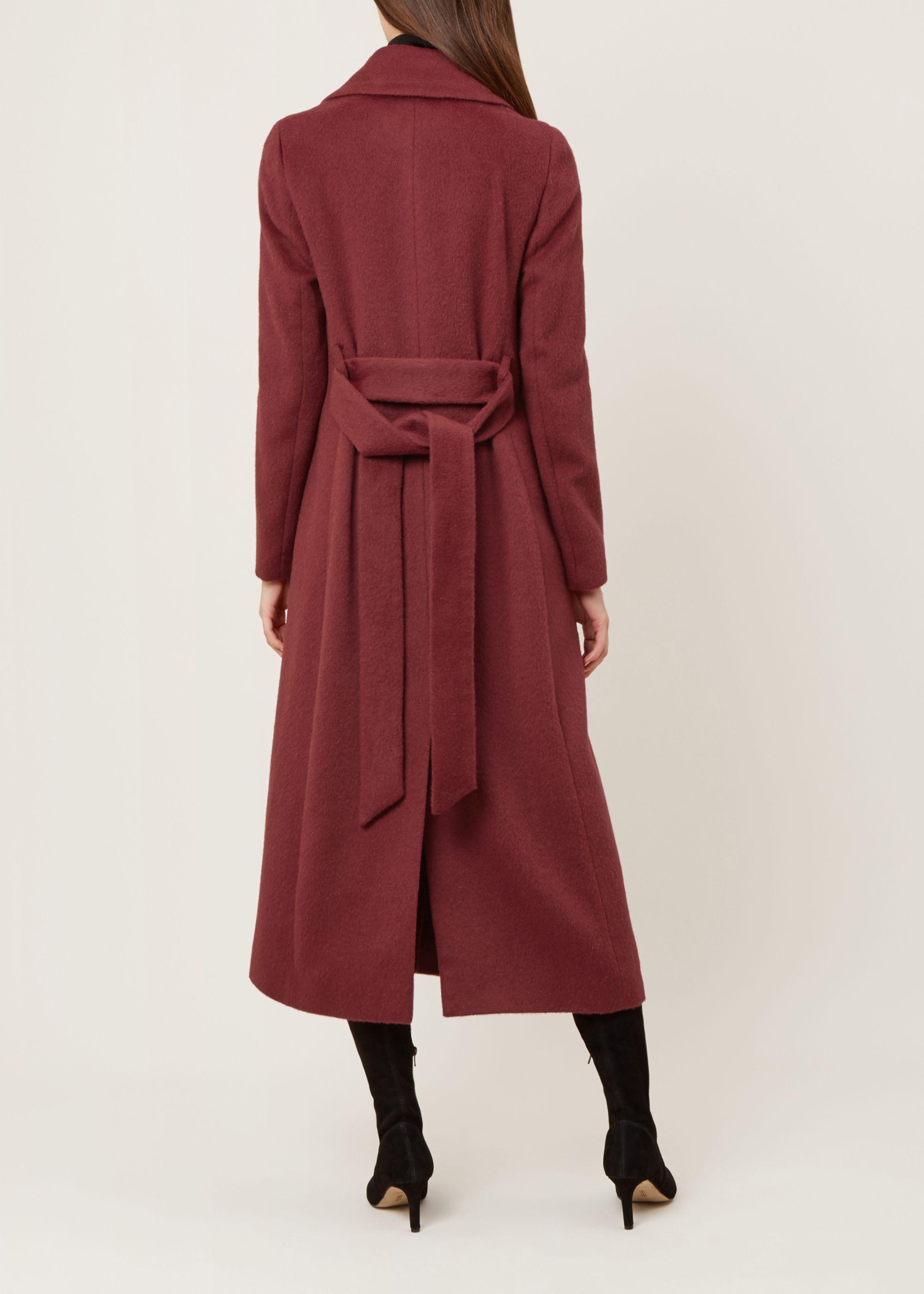 hobbs burgundy coat
