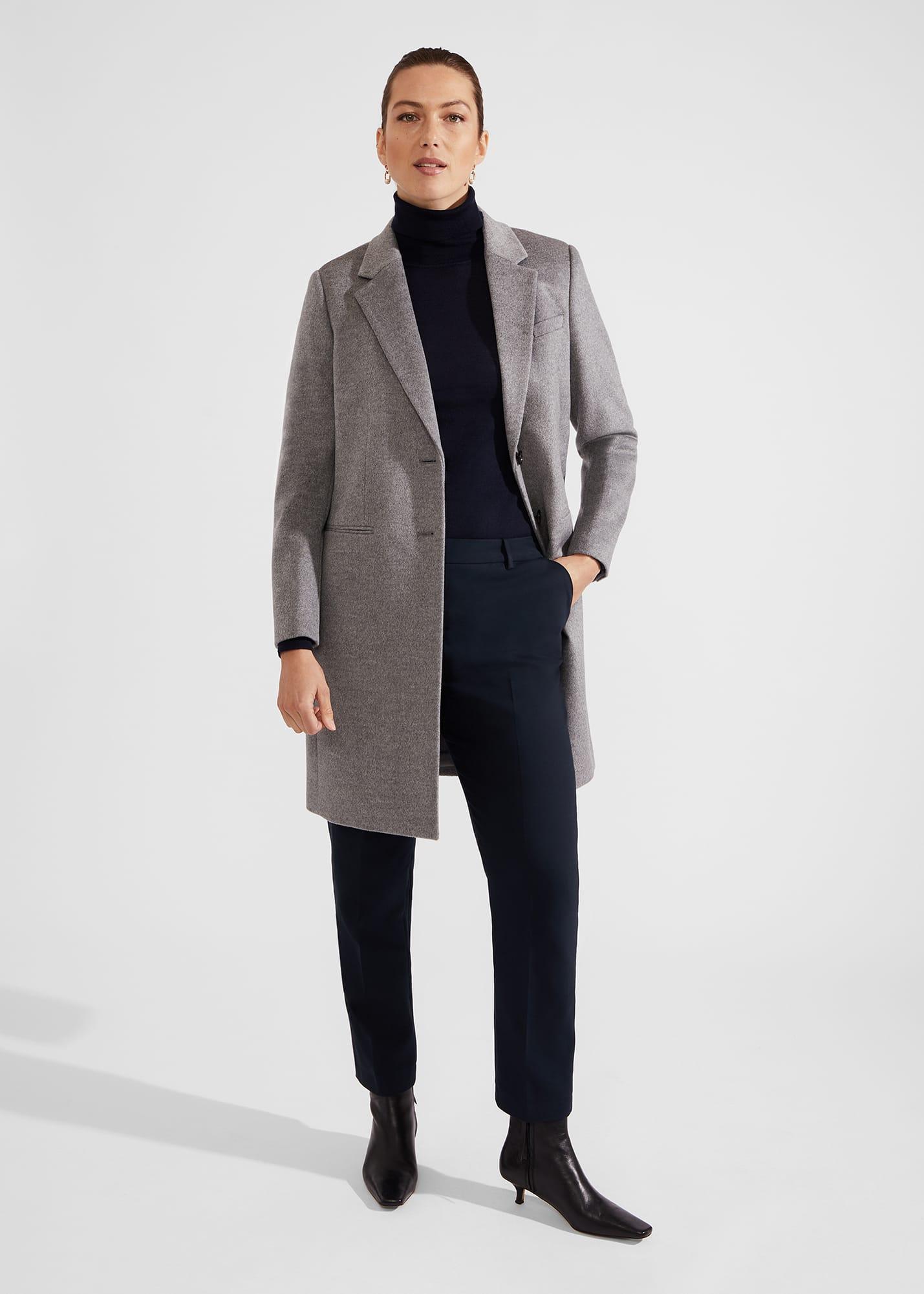 Hobbs Tilda Wool Coat in Blue Lyst UK