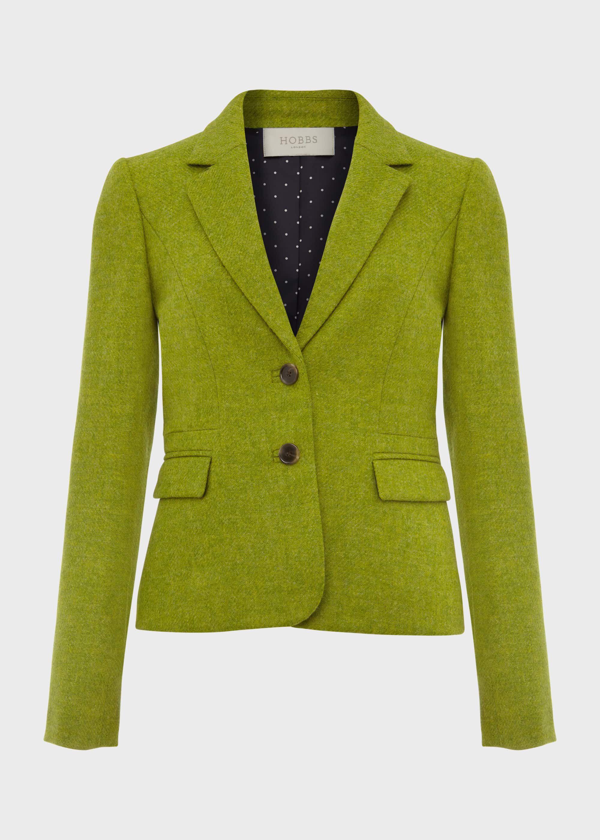 Hobbs Petite Hackness Wool Jacket in Green Lyst Australia