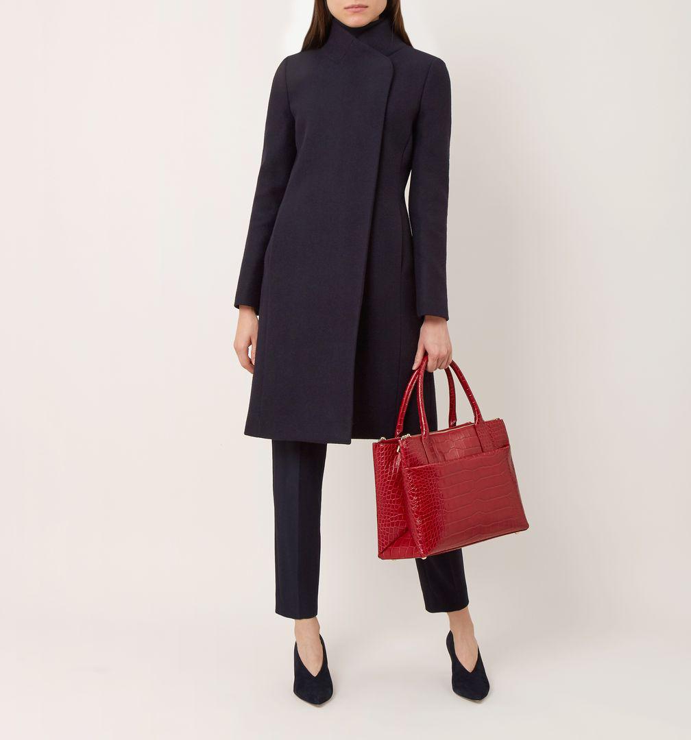 Hobbs Wool 'romy' Coat in Navy (Blue) - Lyst