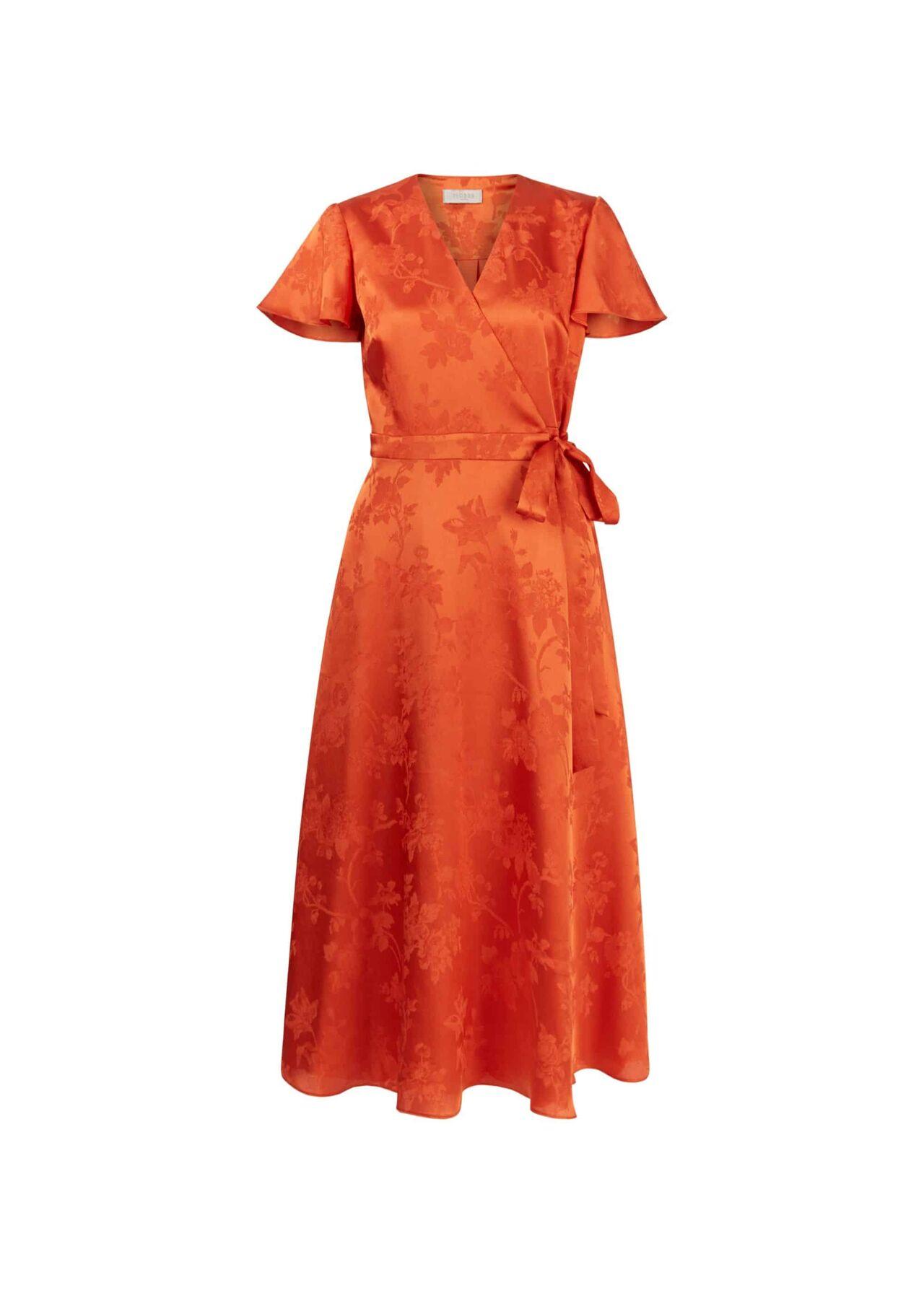 hobbs orange dress