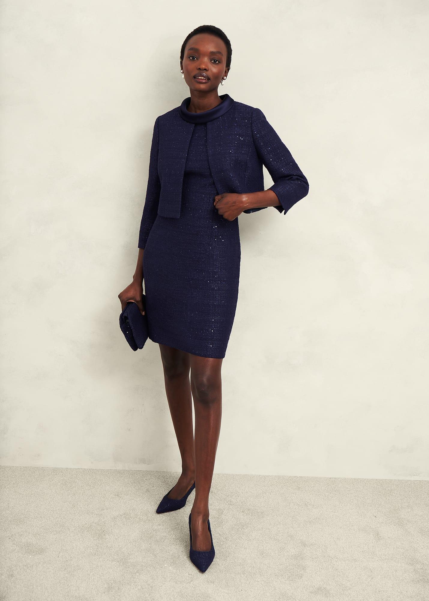 Hobbs ashling dress cornflower blue hot sale