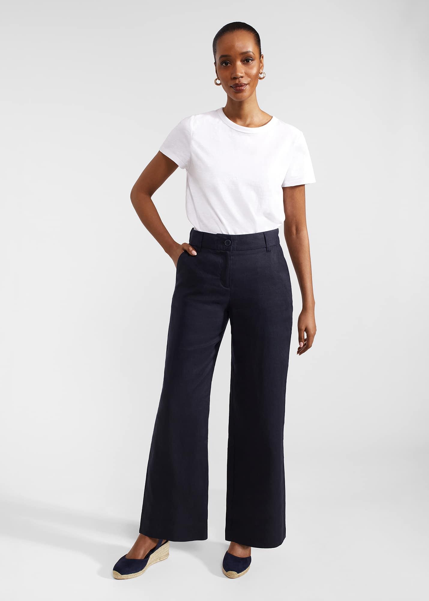 Hobbs wide leg trousers hotsell