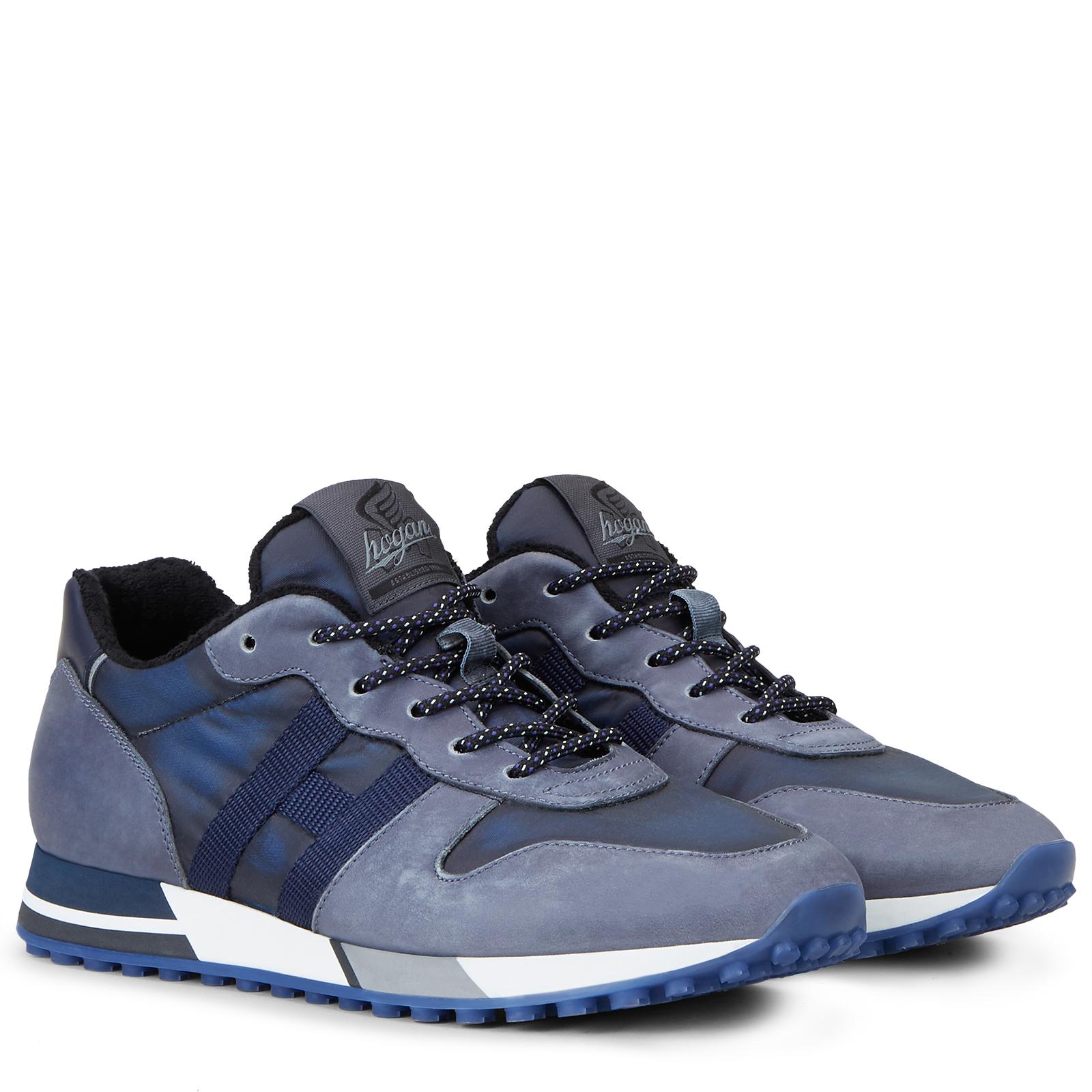 Hogan Leather Sneakers H383 in Blue for Men - Lyst