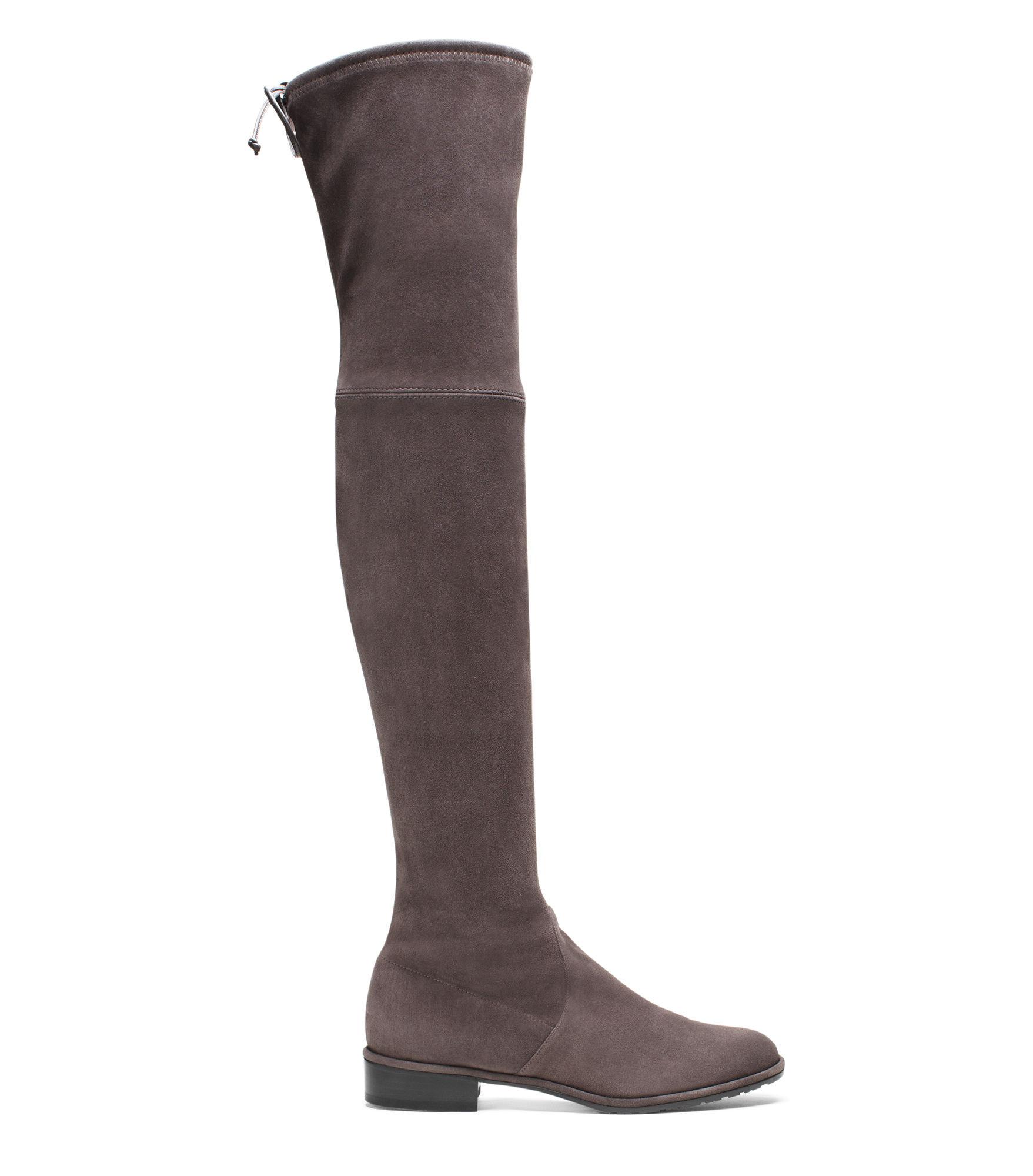 stuart weitzman light grey boots