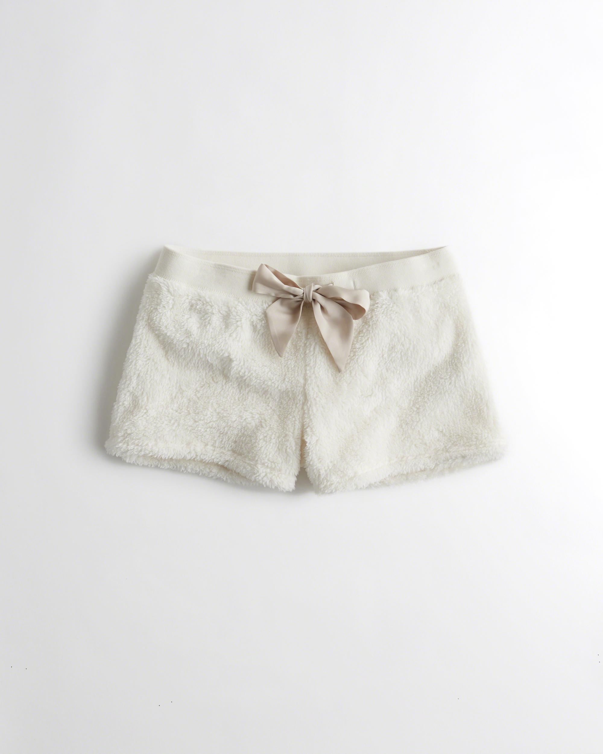 hollister fluffy shorts