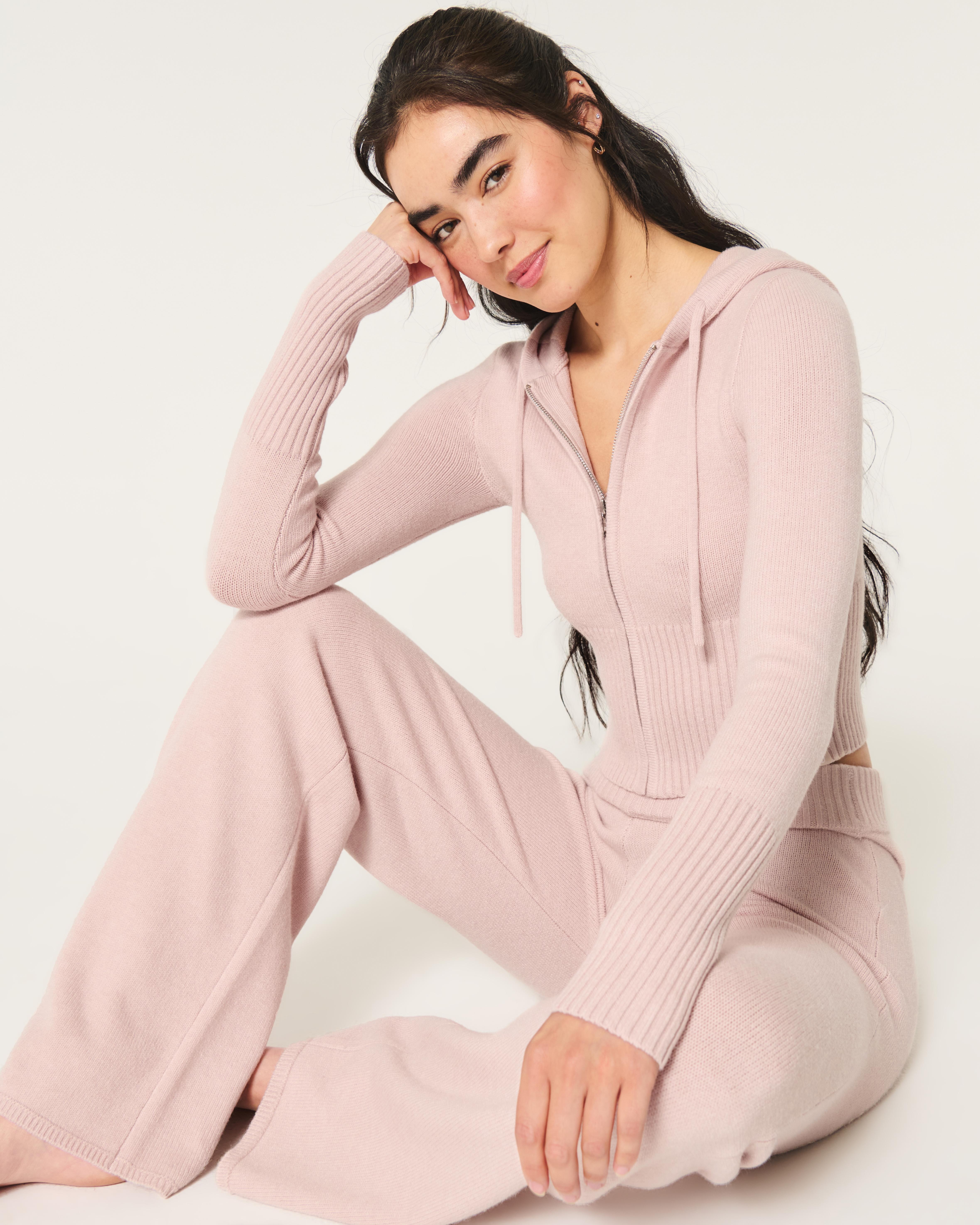 Hollister Gilly Hicks Sweater-knit Zip-up Hoodie in Pink Lyst UK