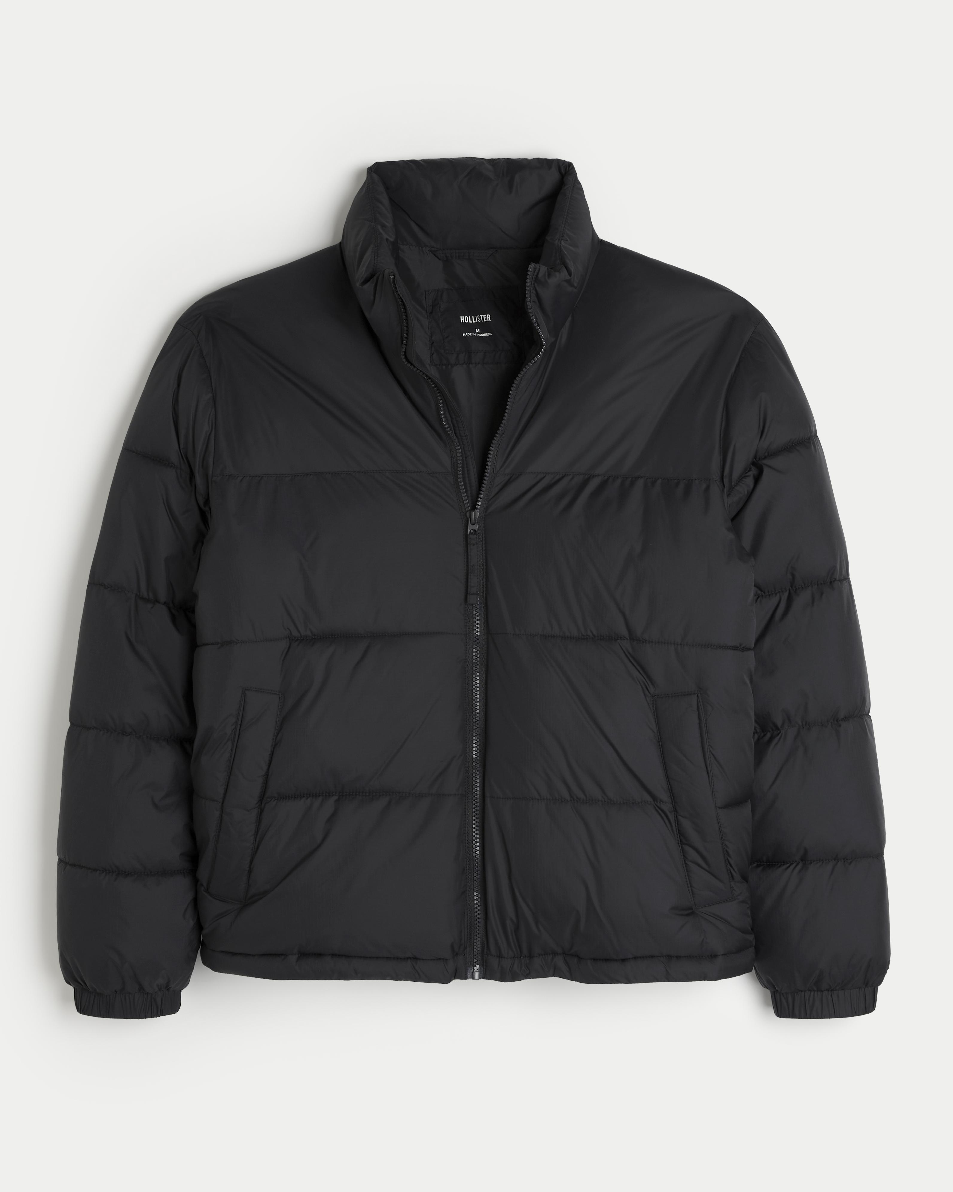 Puffer parka hollister on sale