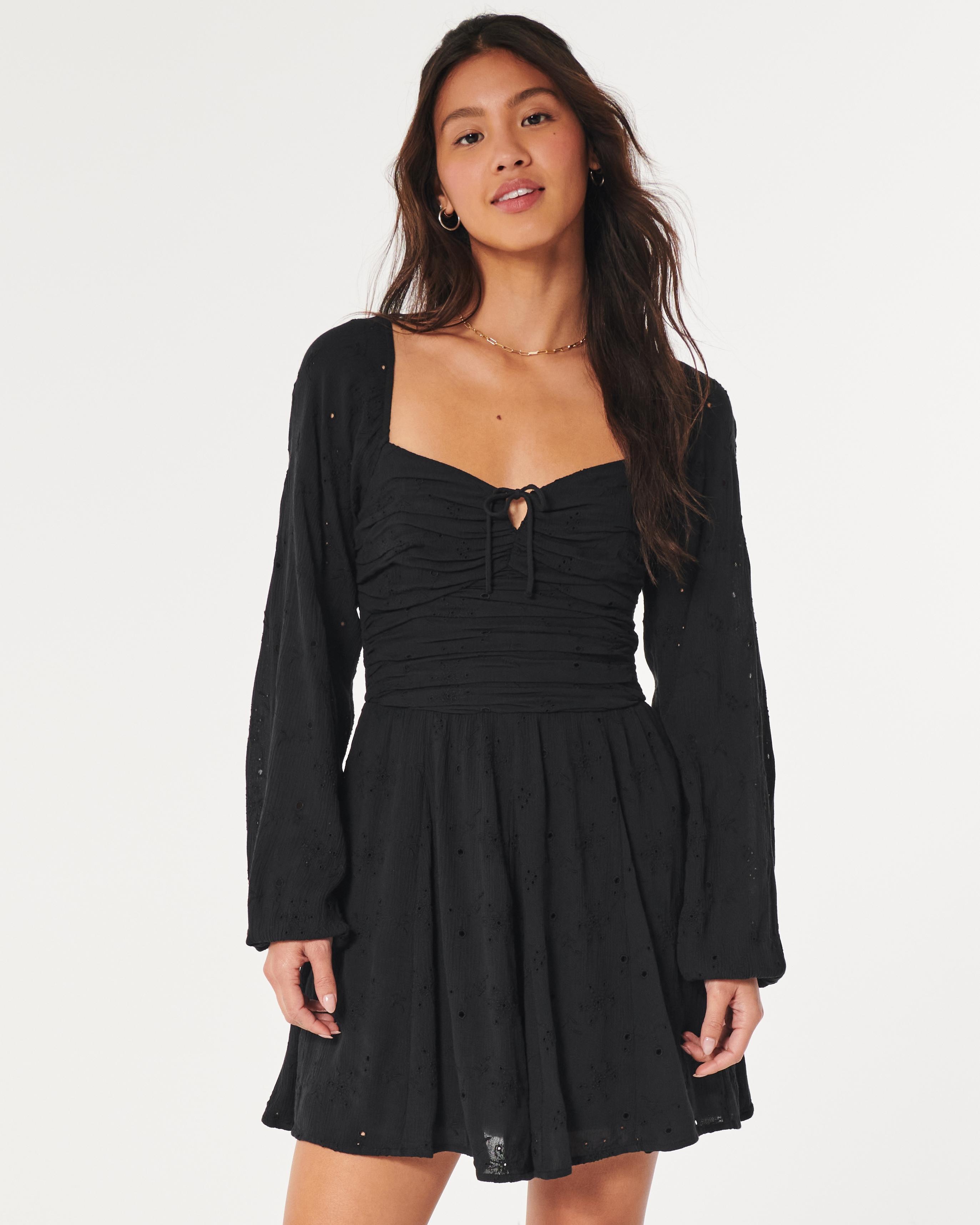 Hollister Ruched Skort Dress in Black | Lyst UK Hollister Ruched Skort Dress in Black | Lyst UK