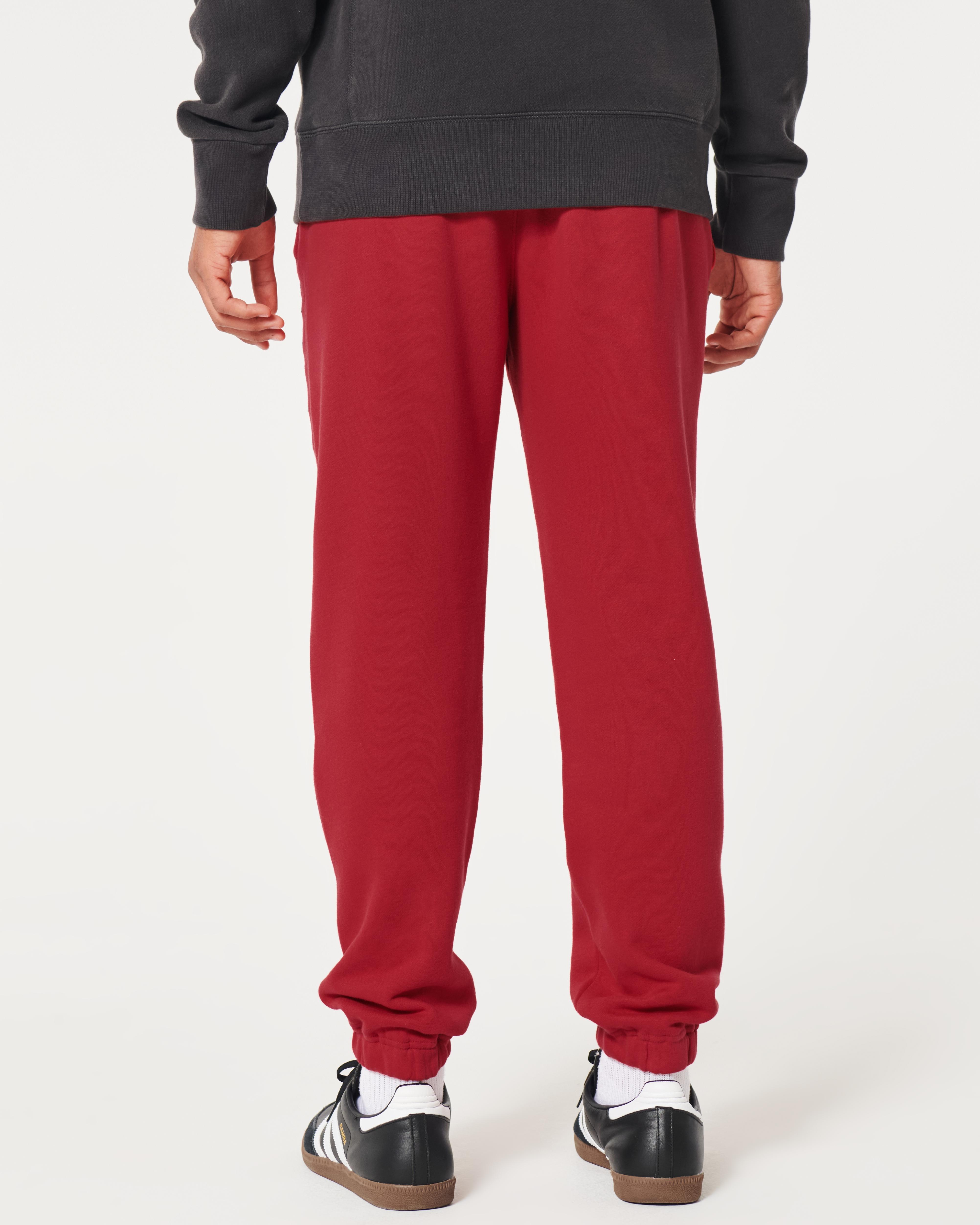 Red hollister sweatpants best sale