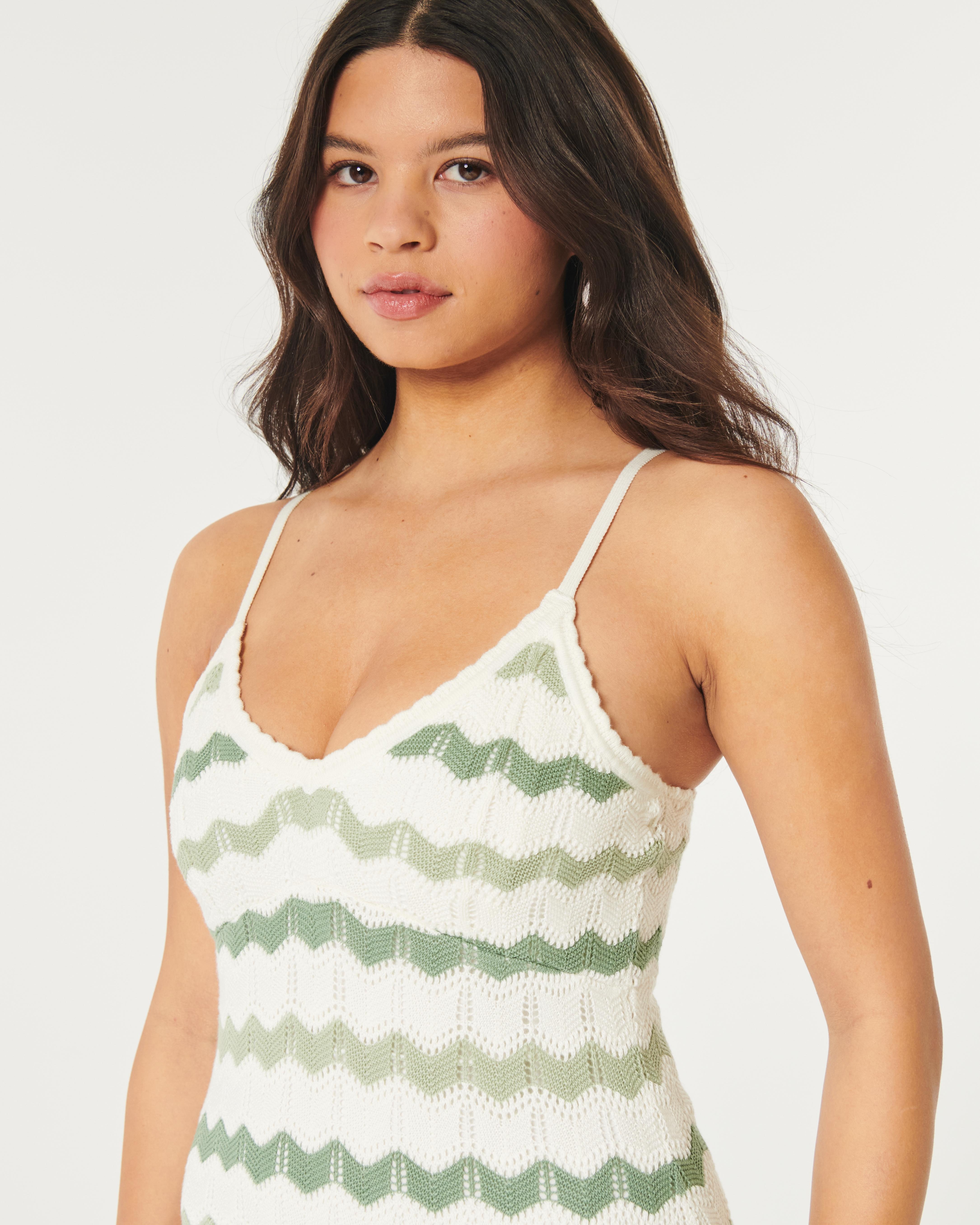 hollister crochet midi dress Hollister Crochet-Style Midi Dress