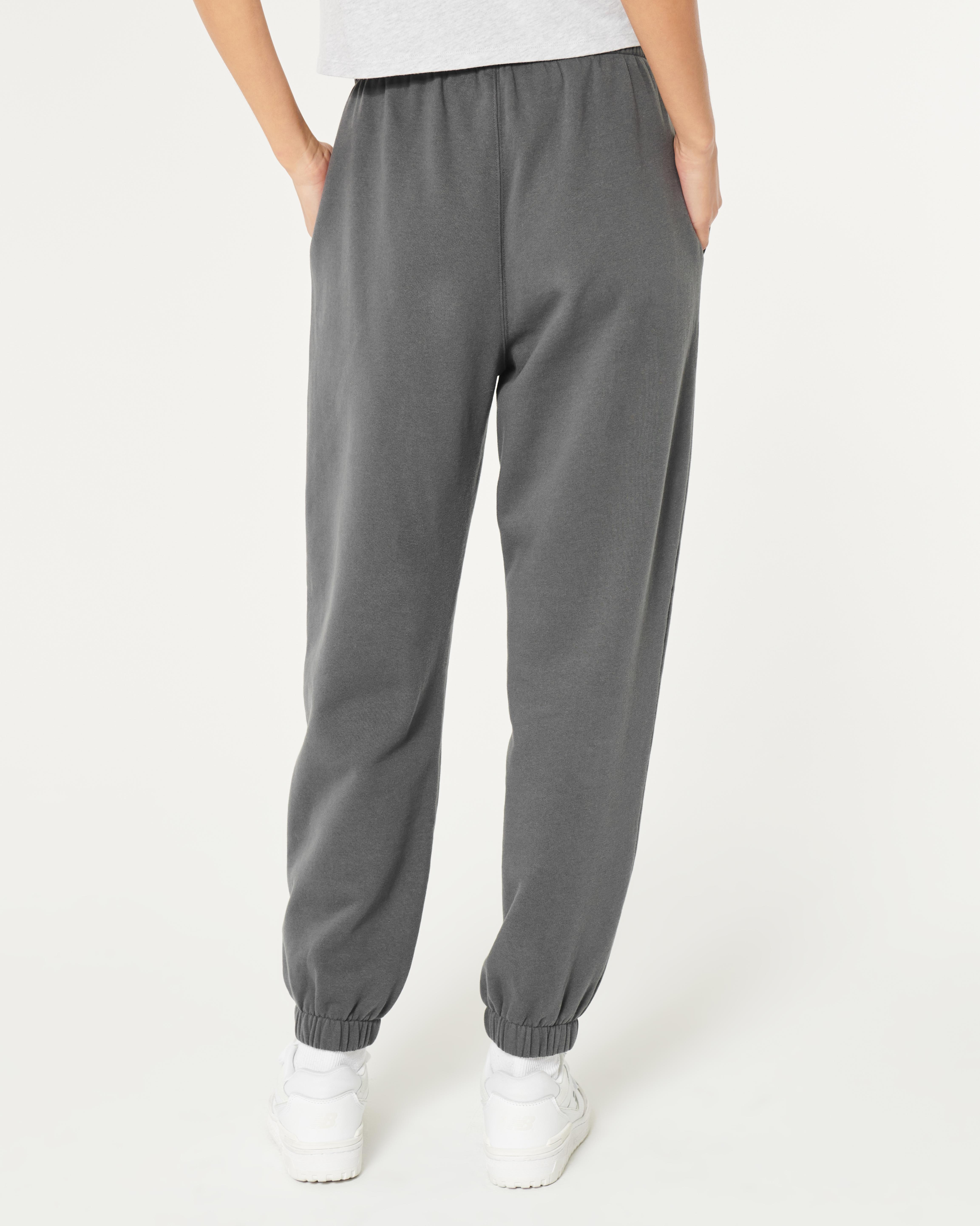 Hollister high rise fleece joggers sale