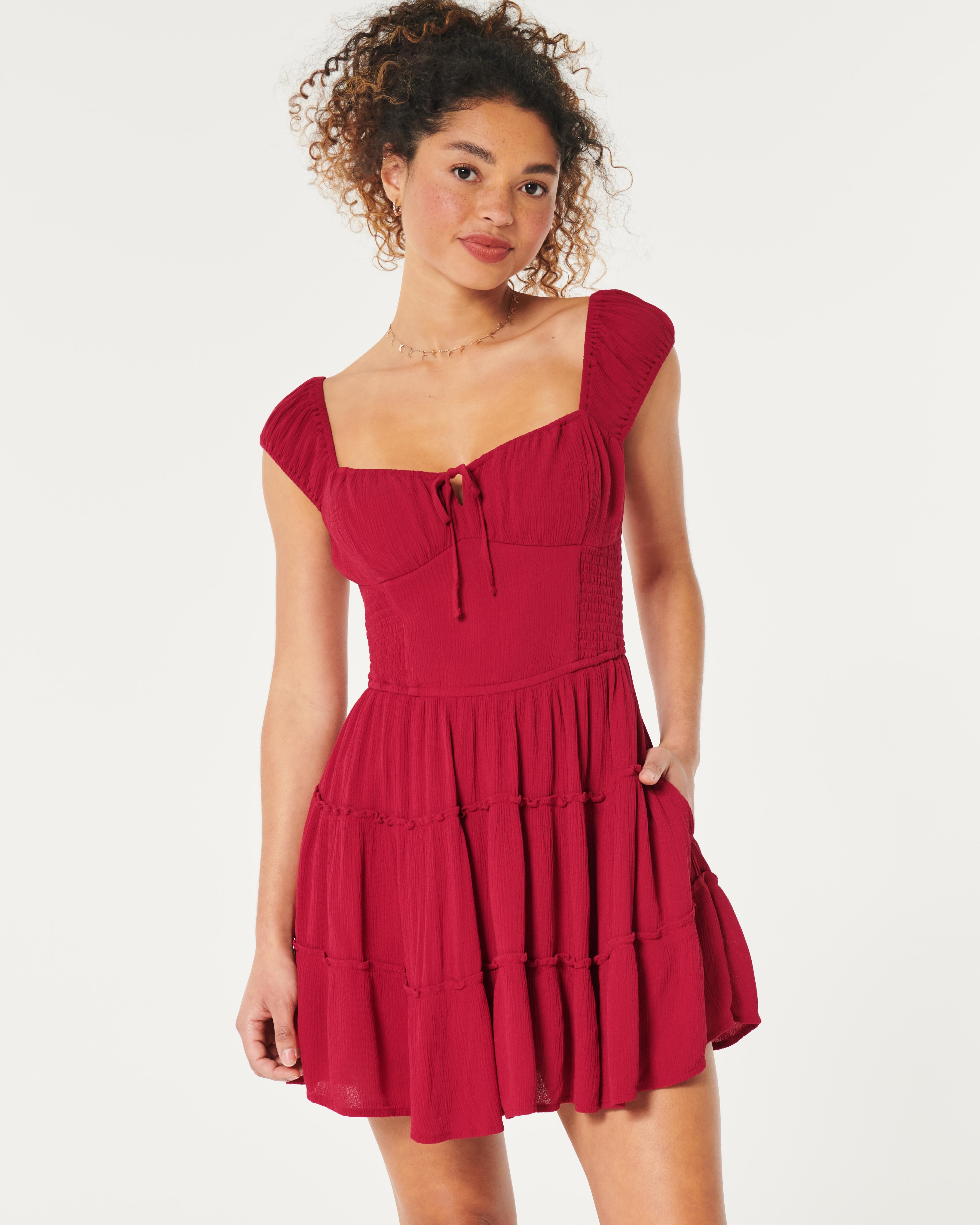 Hollister Hollister Sofia Skort Dress in Red Lyst UK