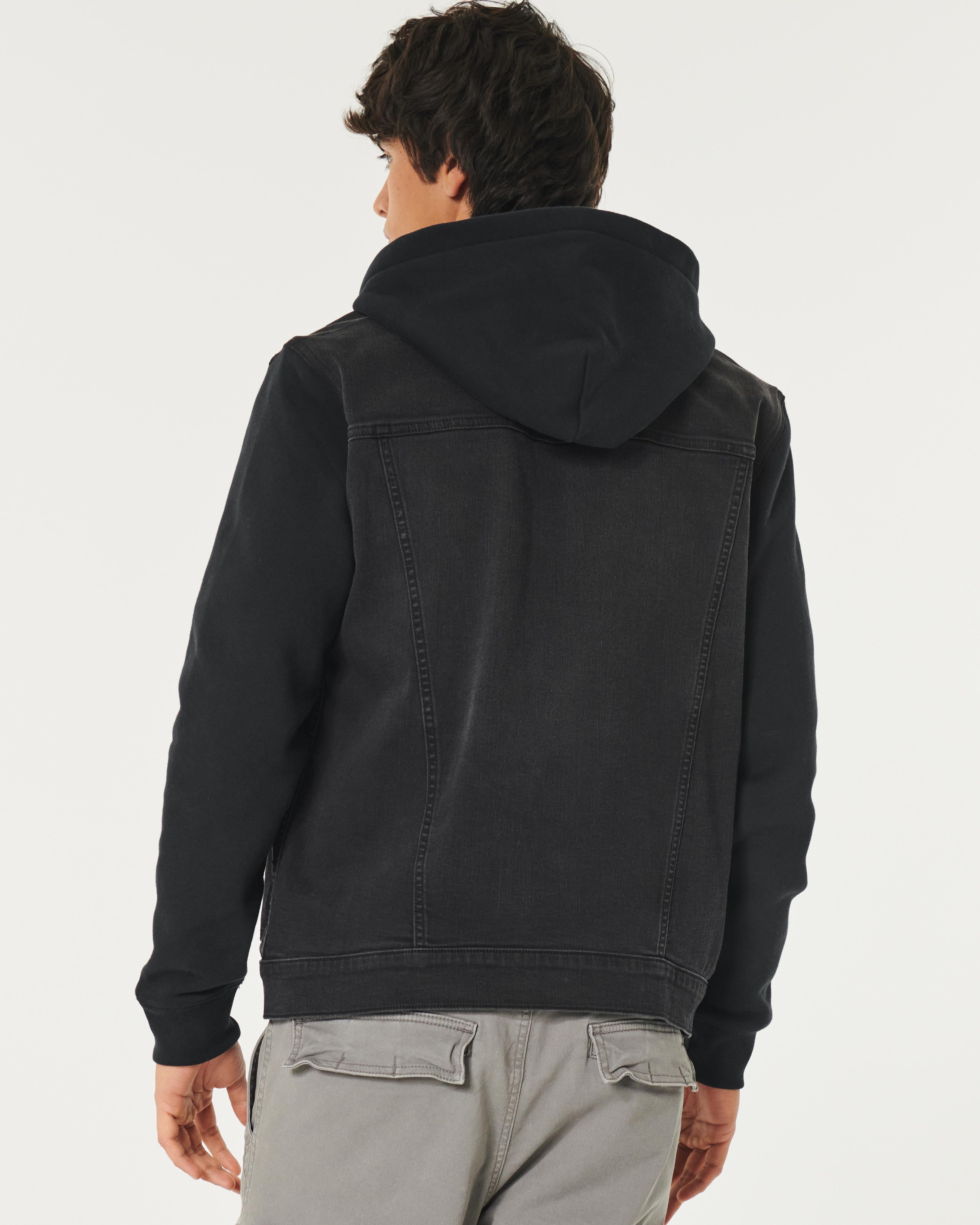 Hollisterco Clearance Hooded Denim Jacket Mens Hollister Hollister