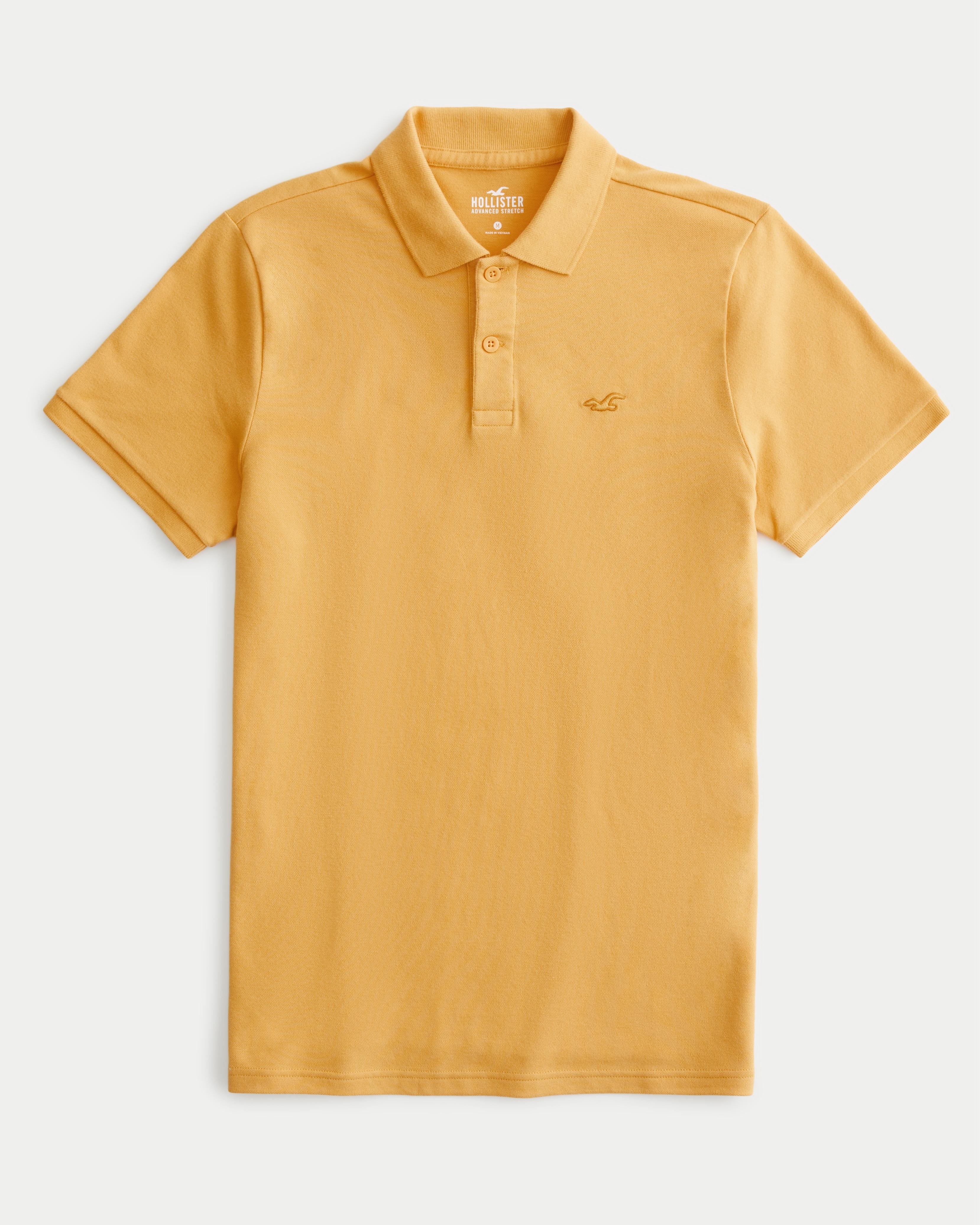 Hollister Icon Polo in Yellow for Men | Lyst UK