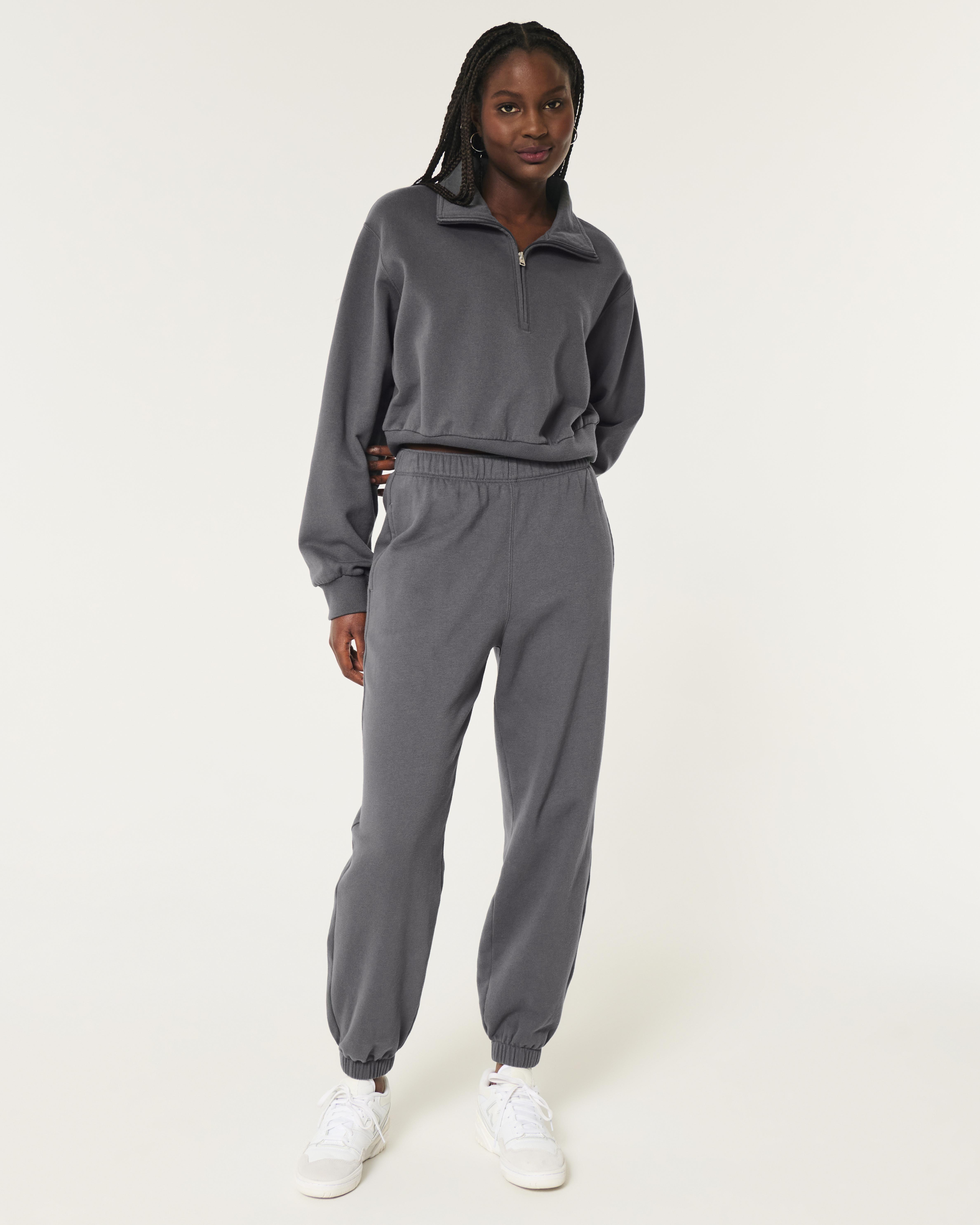 Hollister Hollister Feel Good Fleece Dad Joggers in Grey Lyst UK