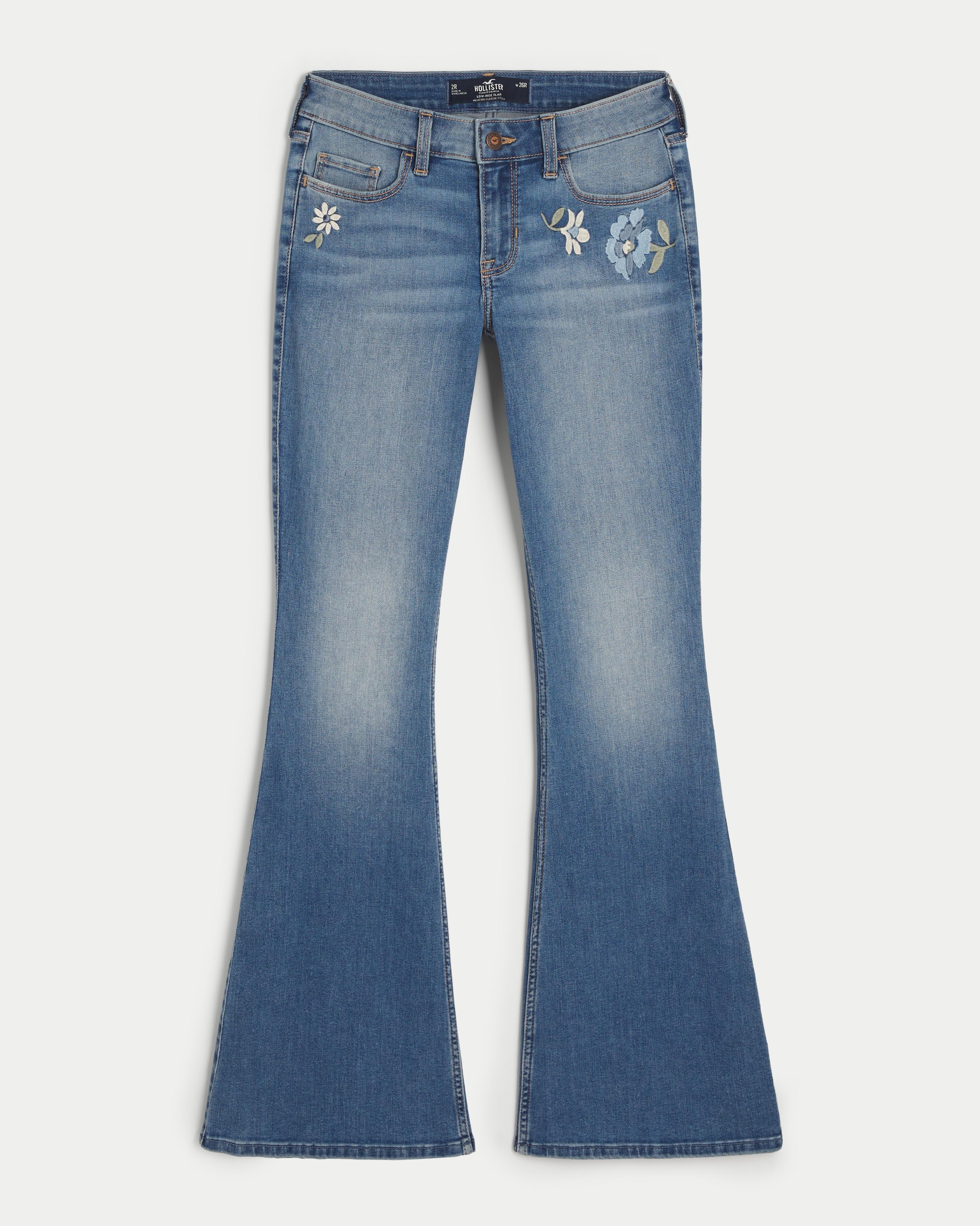 Hollister bell bottom jeans best sale