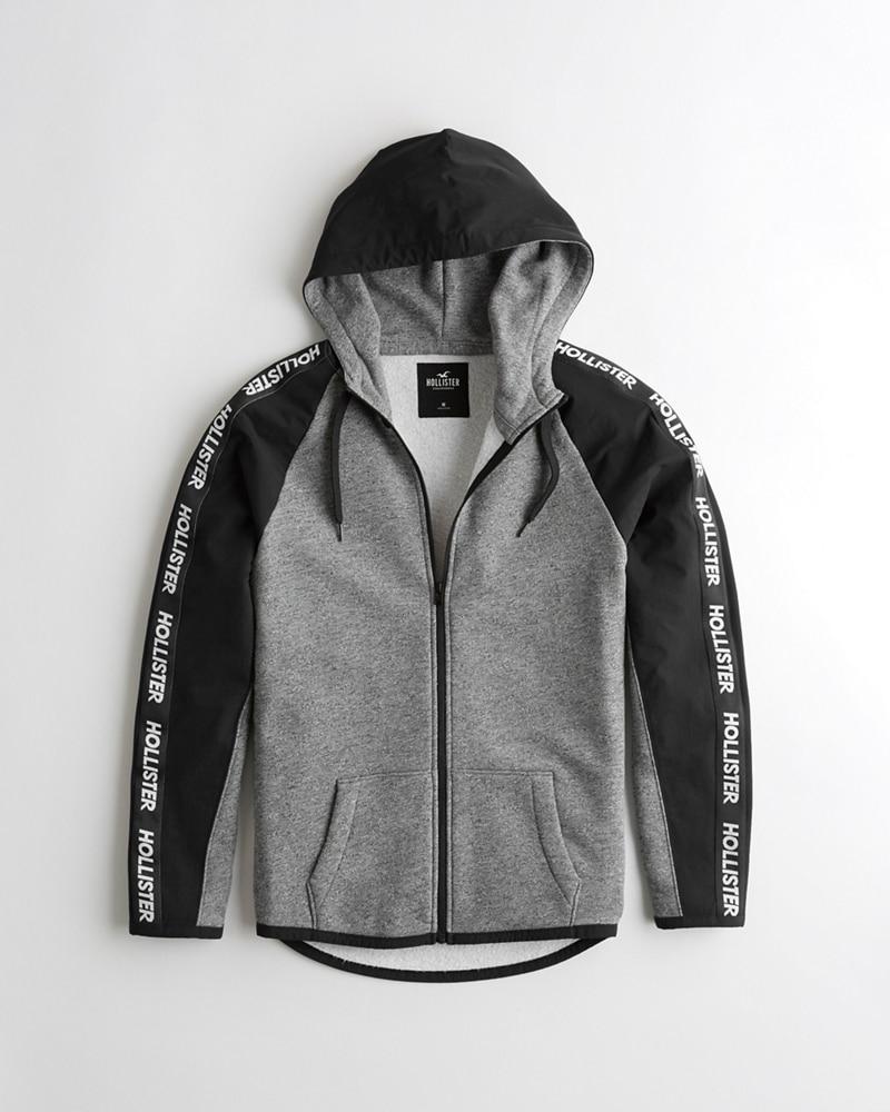 hollister full zip hoodie