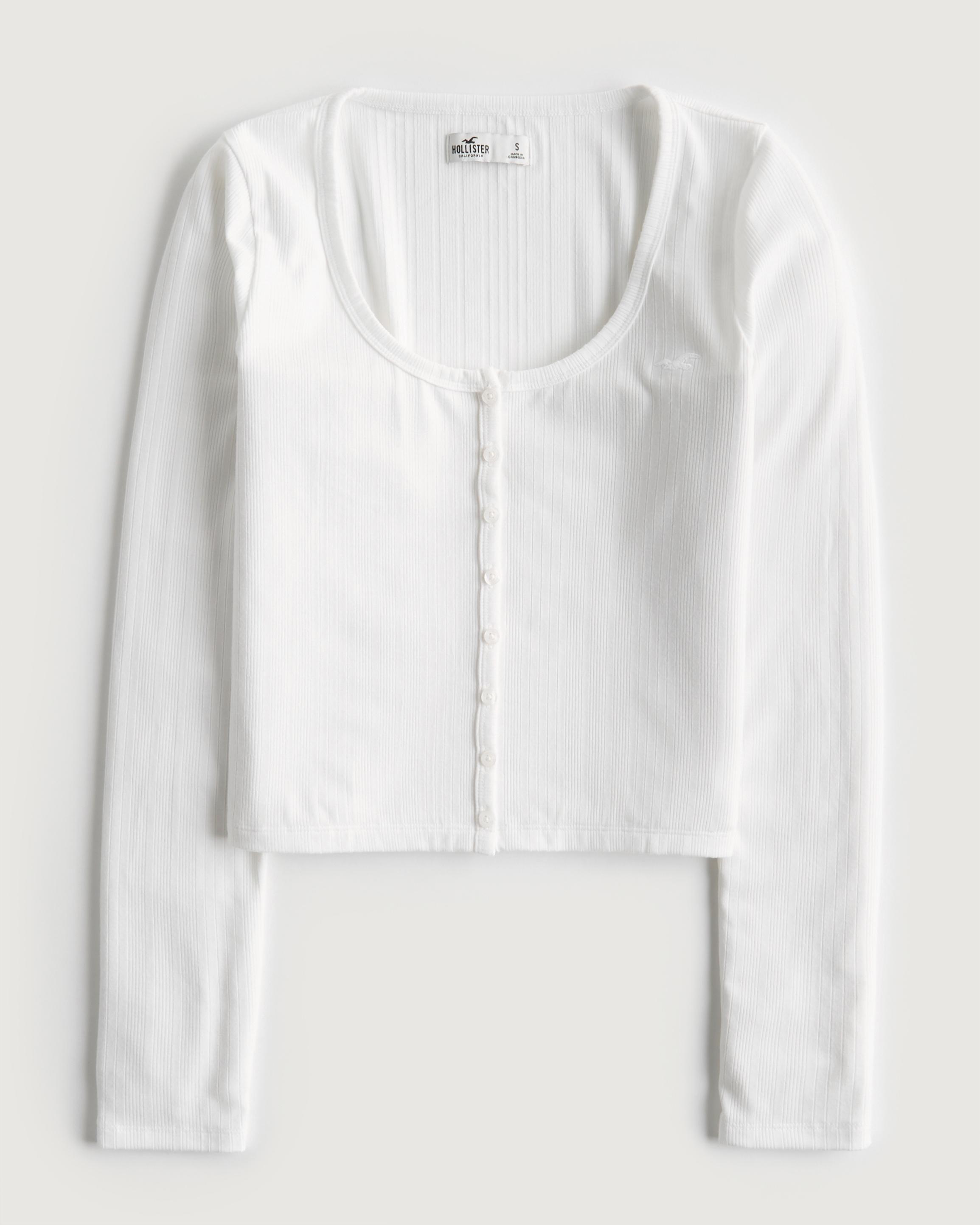 white long sleeve hollister