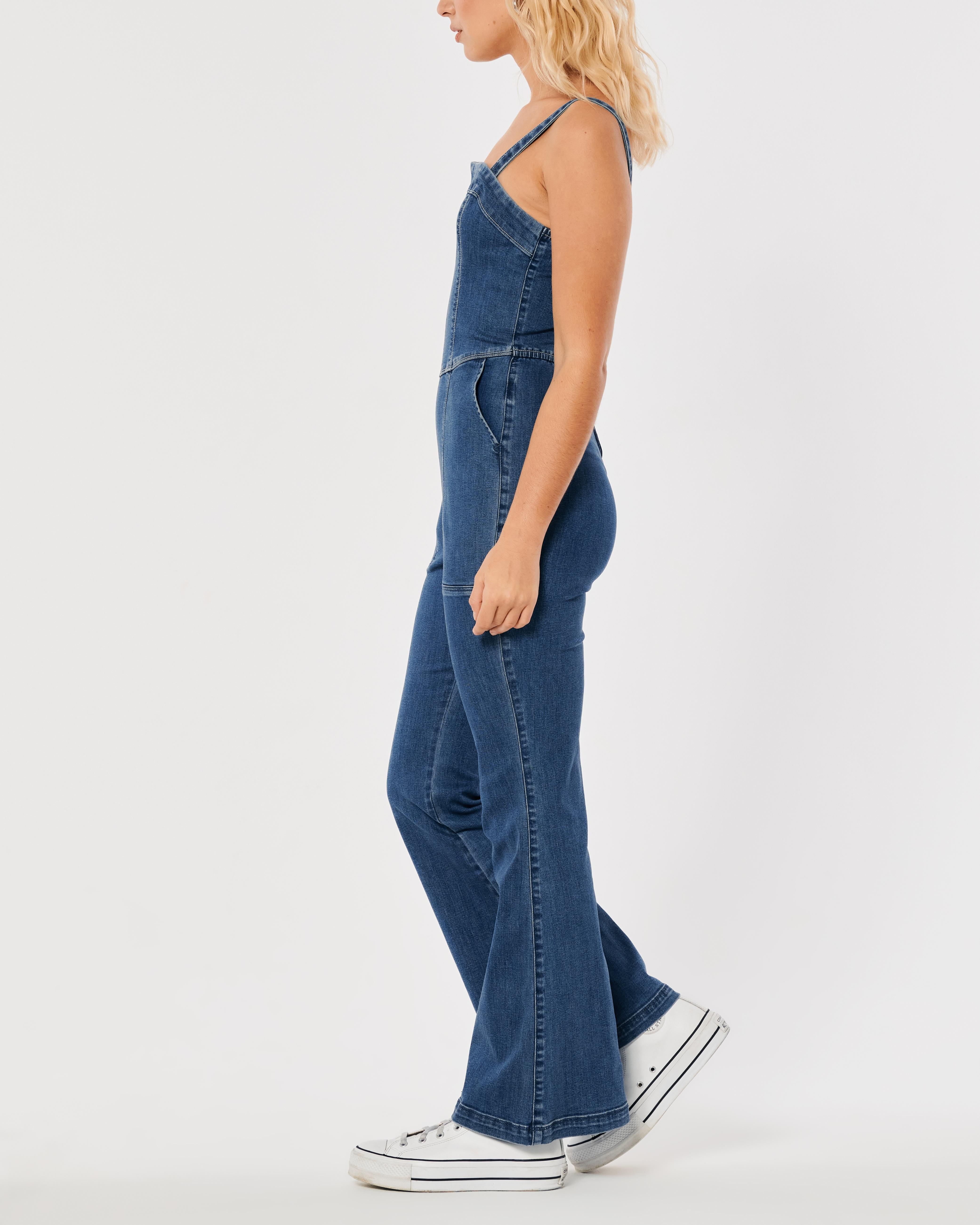 Asos Design Hollister White Jumpsuit Hollister Denim Corset