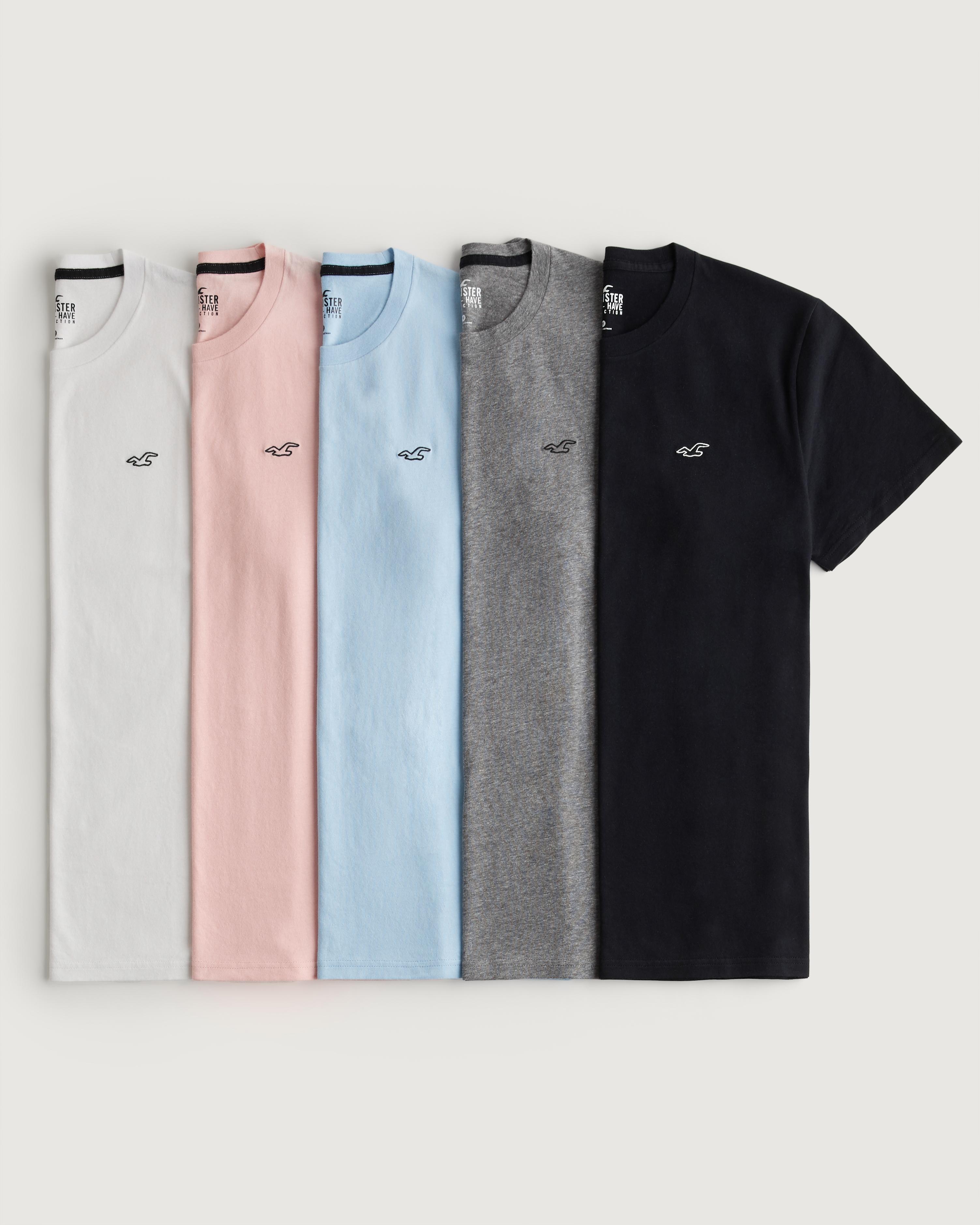 Hollister t shirt rosa sale